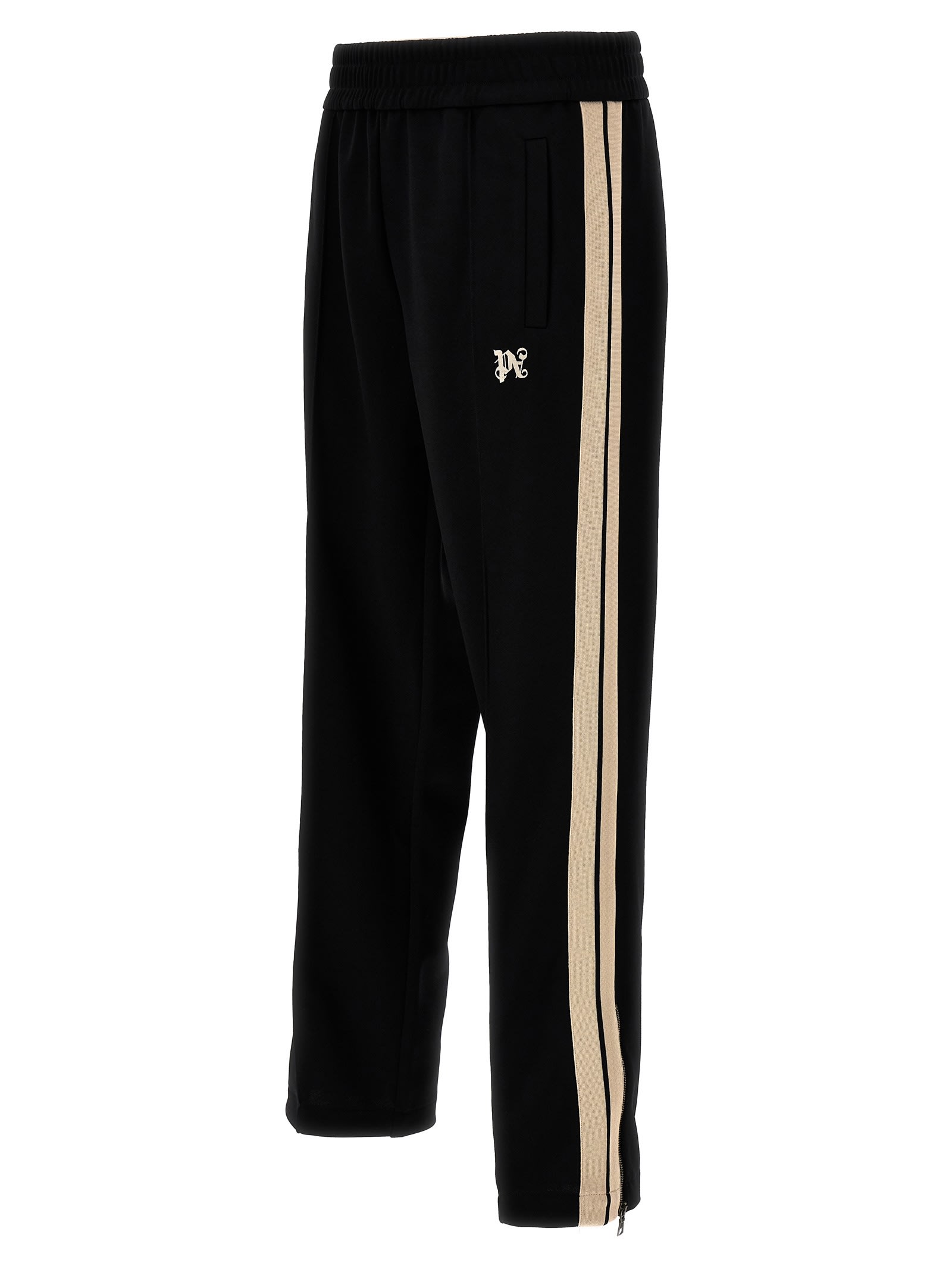 Shop Palm Angels Track Joggers In White/black
