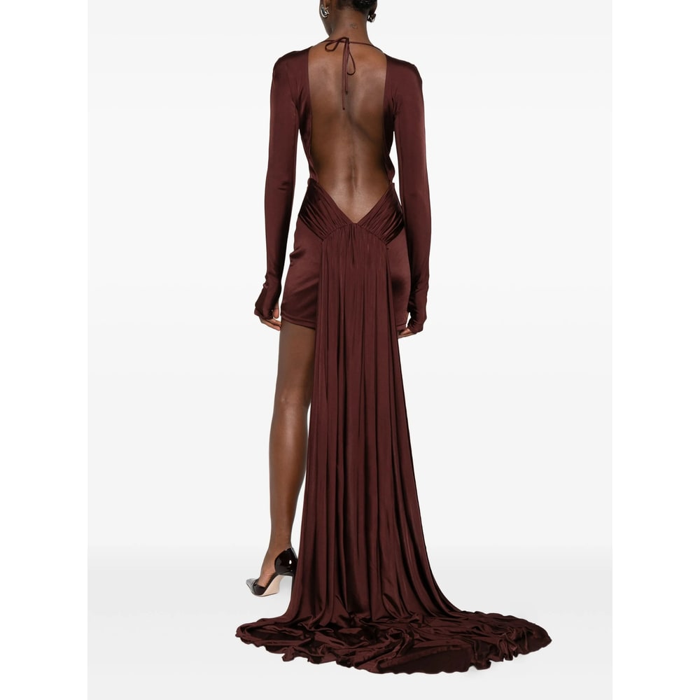 David Koma Dress In Burgundy