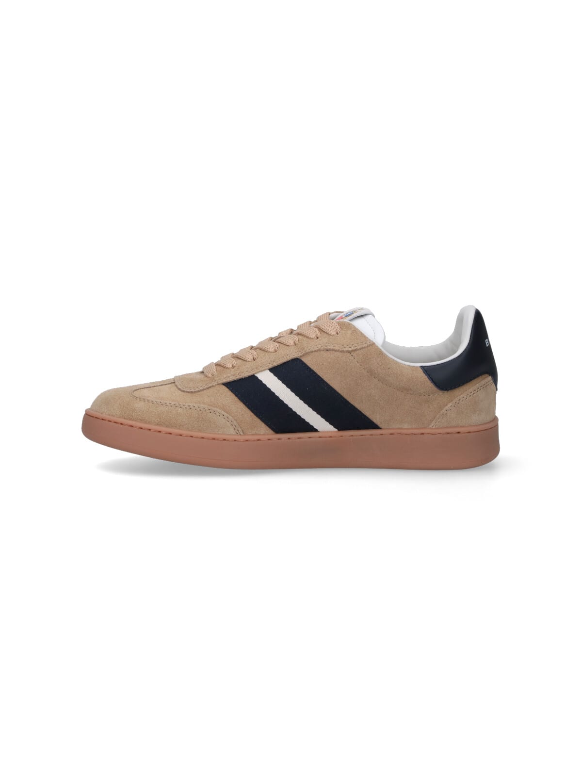 Bally Retro Stripe-detail Suede Sneakers In Multi