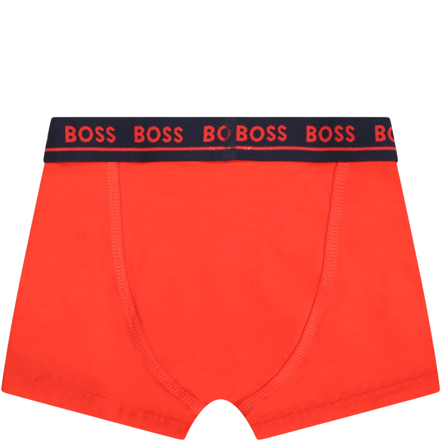 Shop Hugo Boss Multicolor Set For Boy With Logo In Red