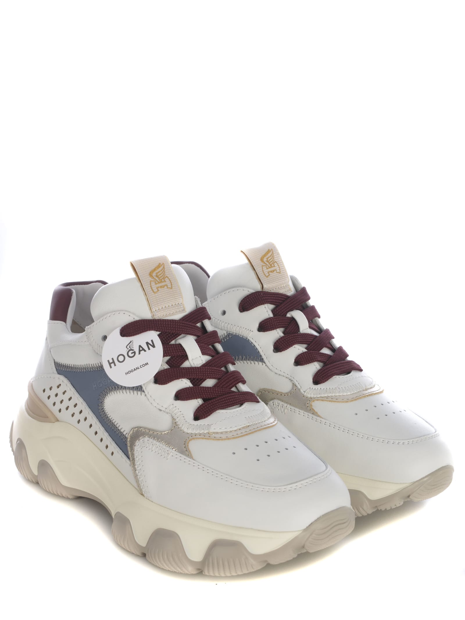 Shop Hogan Snekaers  Hyperactive In Leather In White