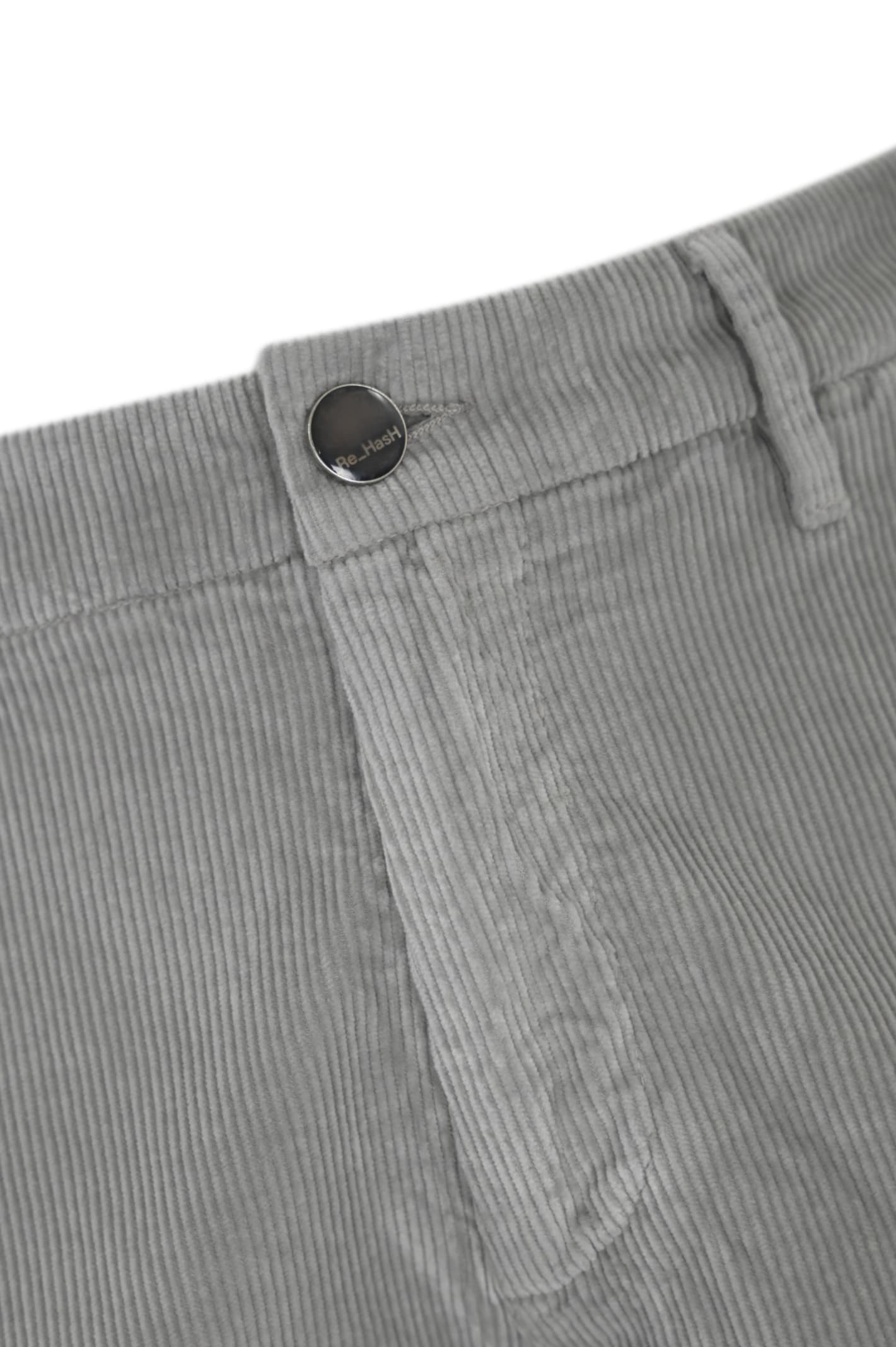 Shop Re-hash Mucha Chino Trousers In Corduroy In Grigio