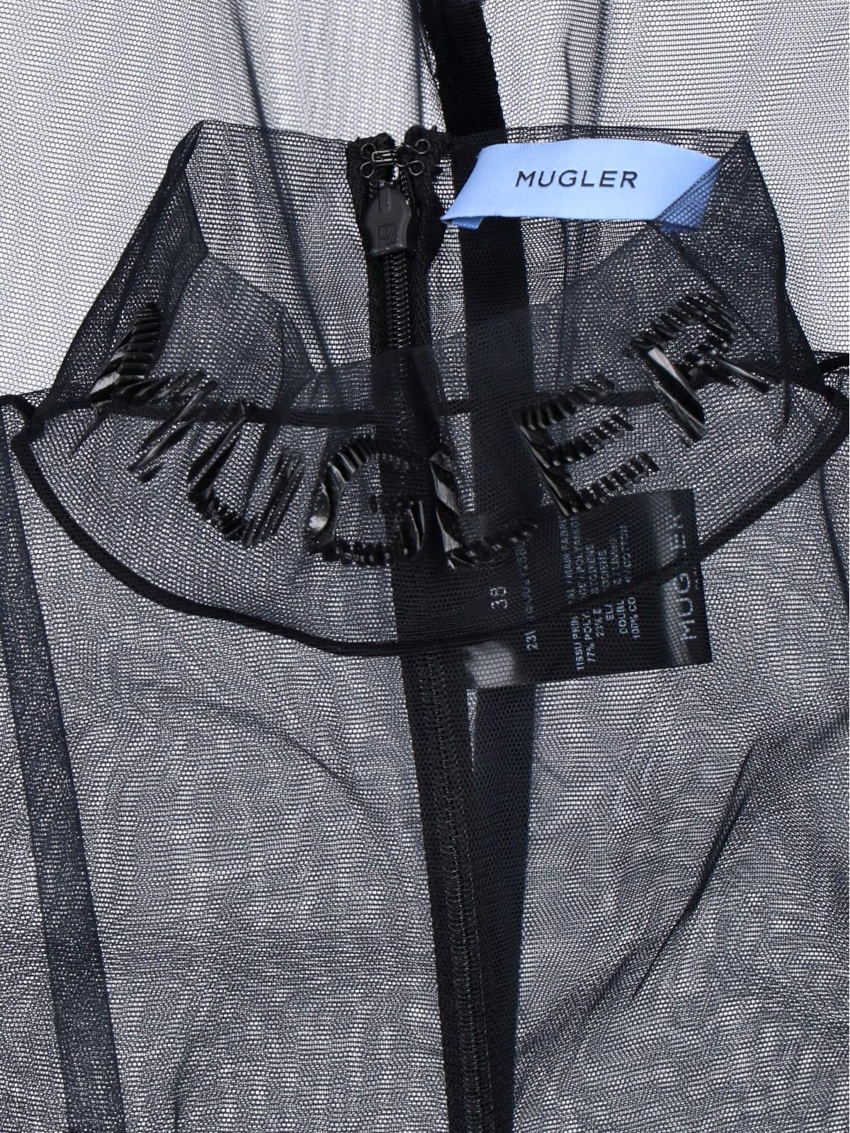 Shop Mugler Transparent Body In Black
