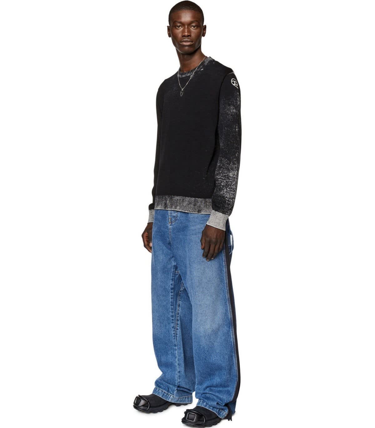 Diesel K Larence B Crewneck Sweater In Black