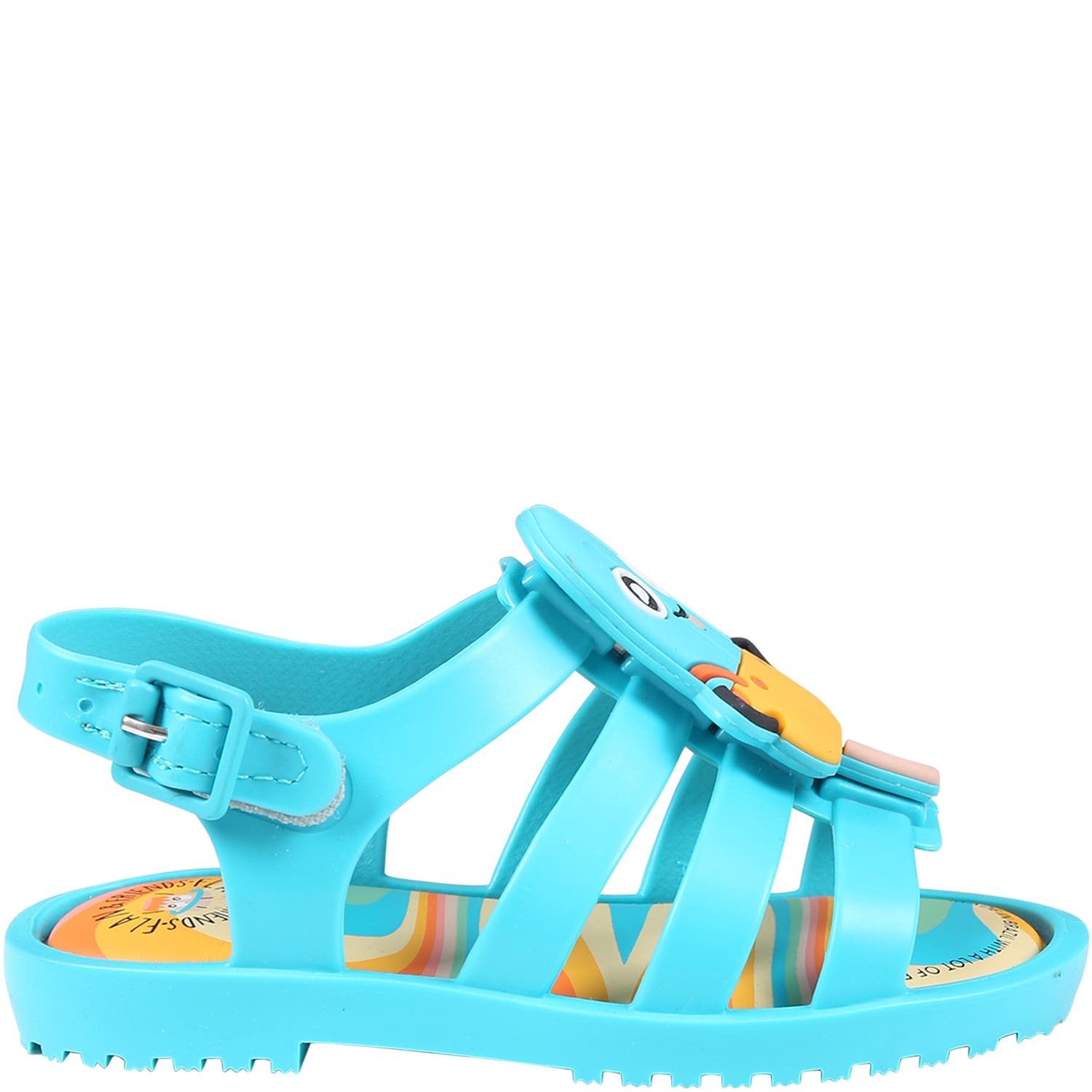 Melissa Light Blue Sandals For Kids With Cactus And Popsicle