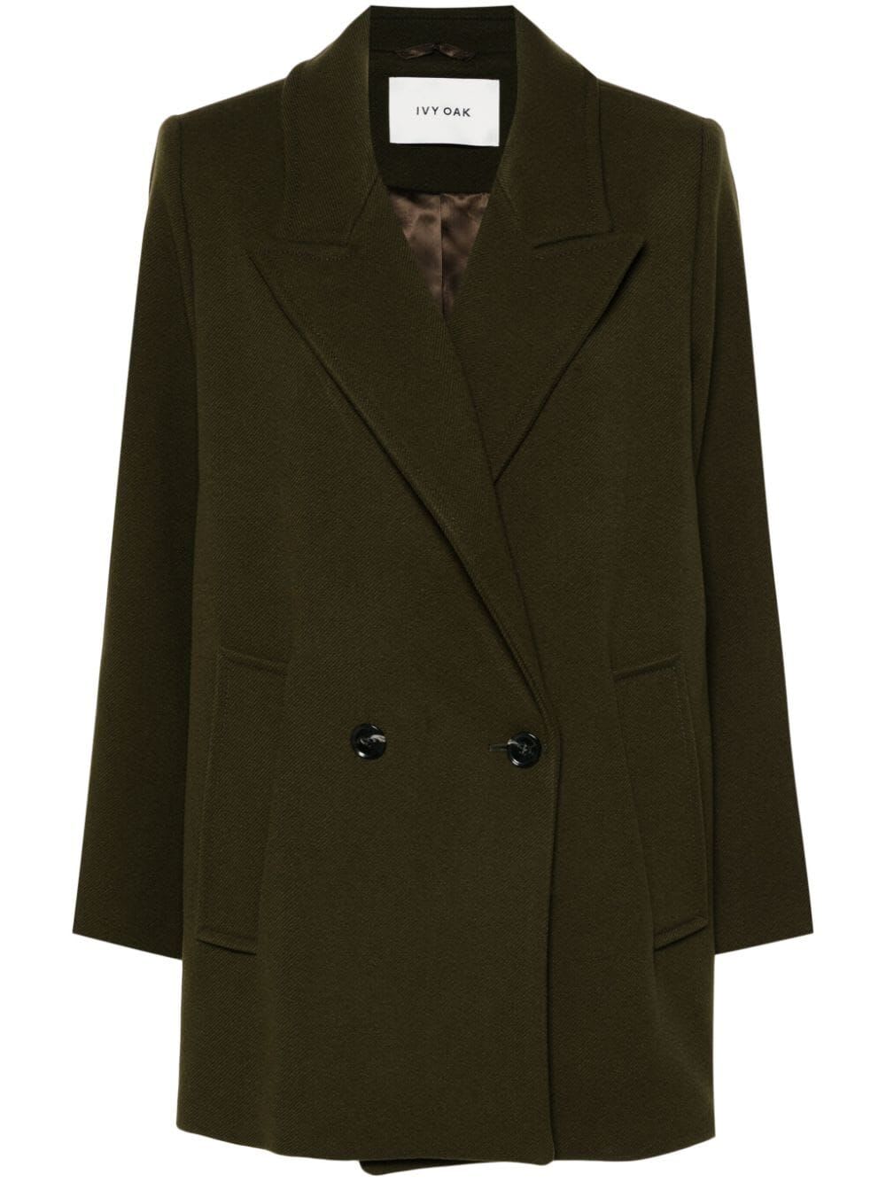 Shop Ivy & Oak Jenna Oversized Trench Jacket In Dark Khaki