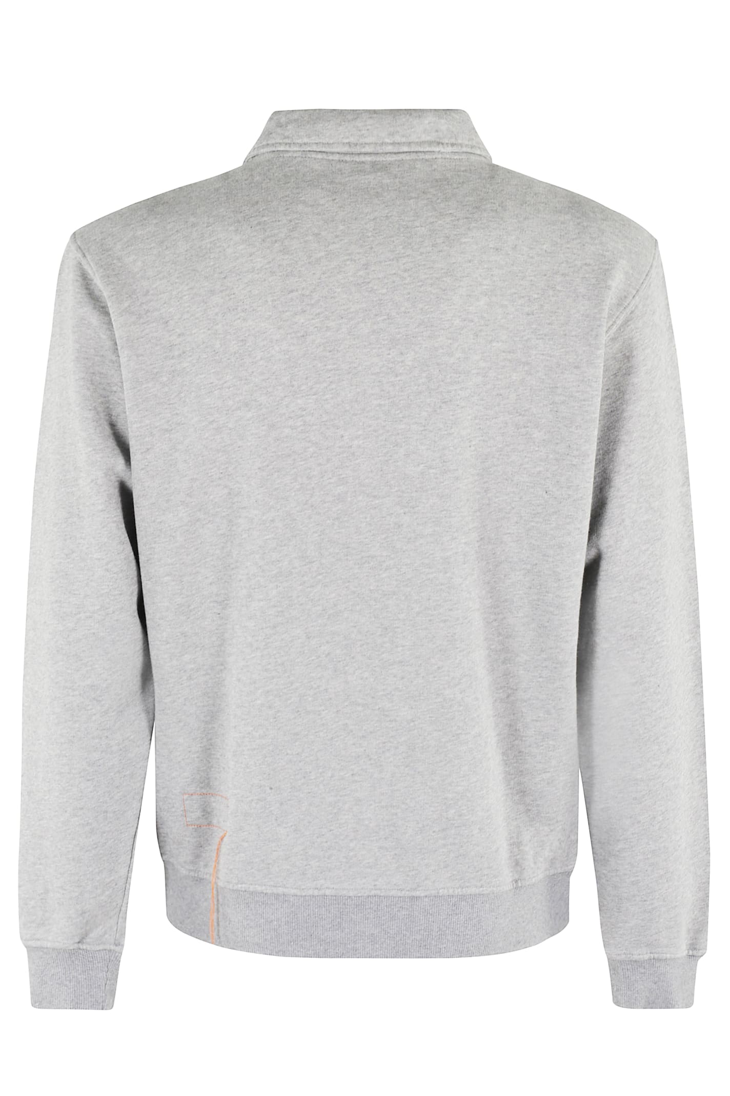 Fortela Zip-up Sweatshirt With Pointed Collar In Grey