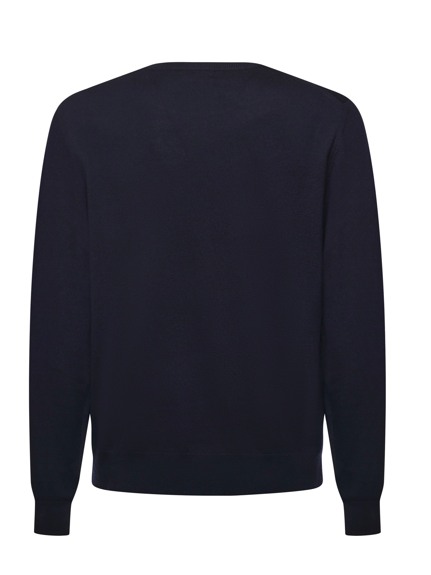 Etro Wool Sweater With Embroidered Monogram In Black