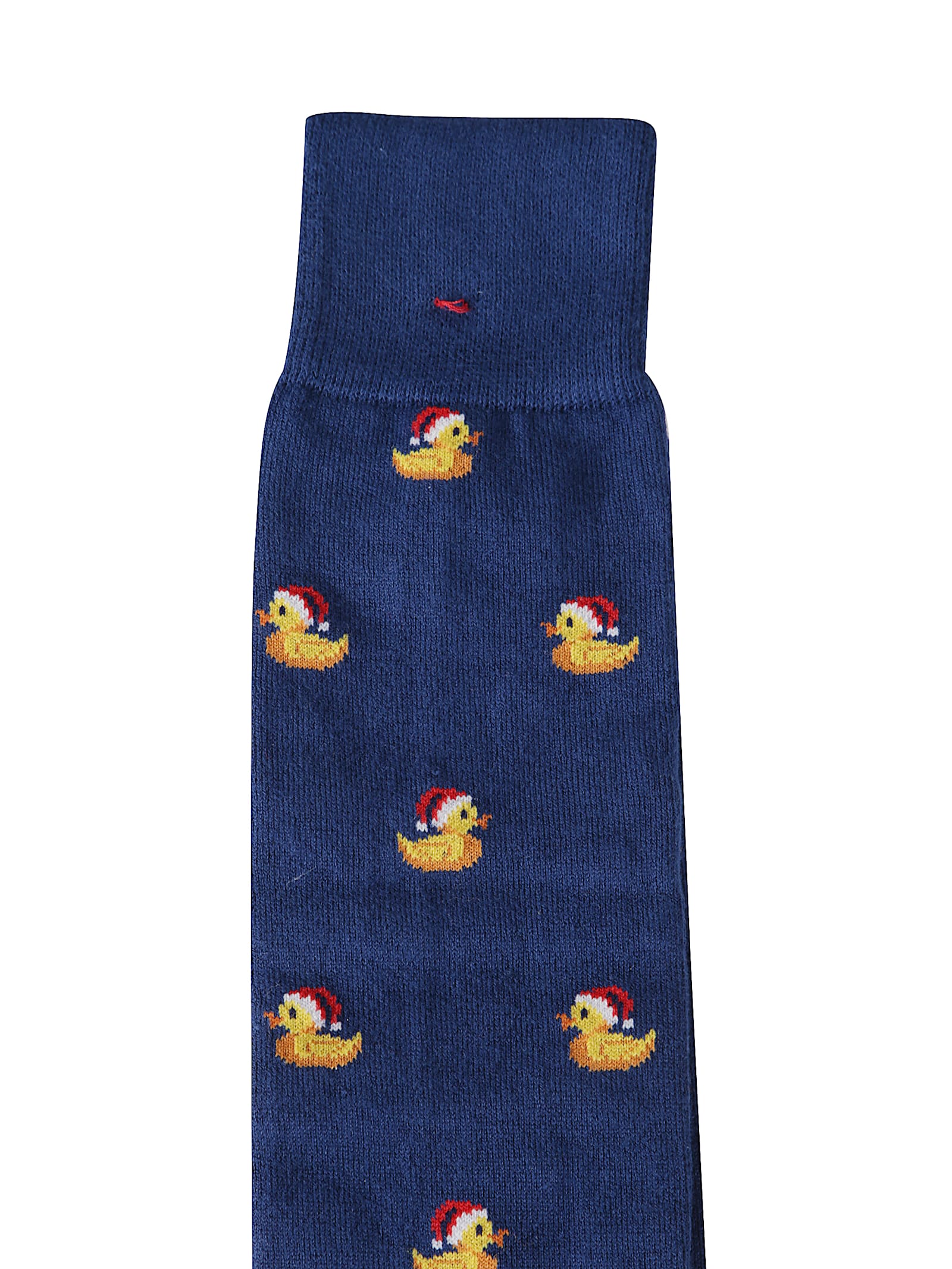Mc2 Saint Barth Knee-high Duck Pattern Hosiery Collection In Blue