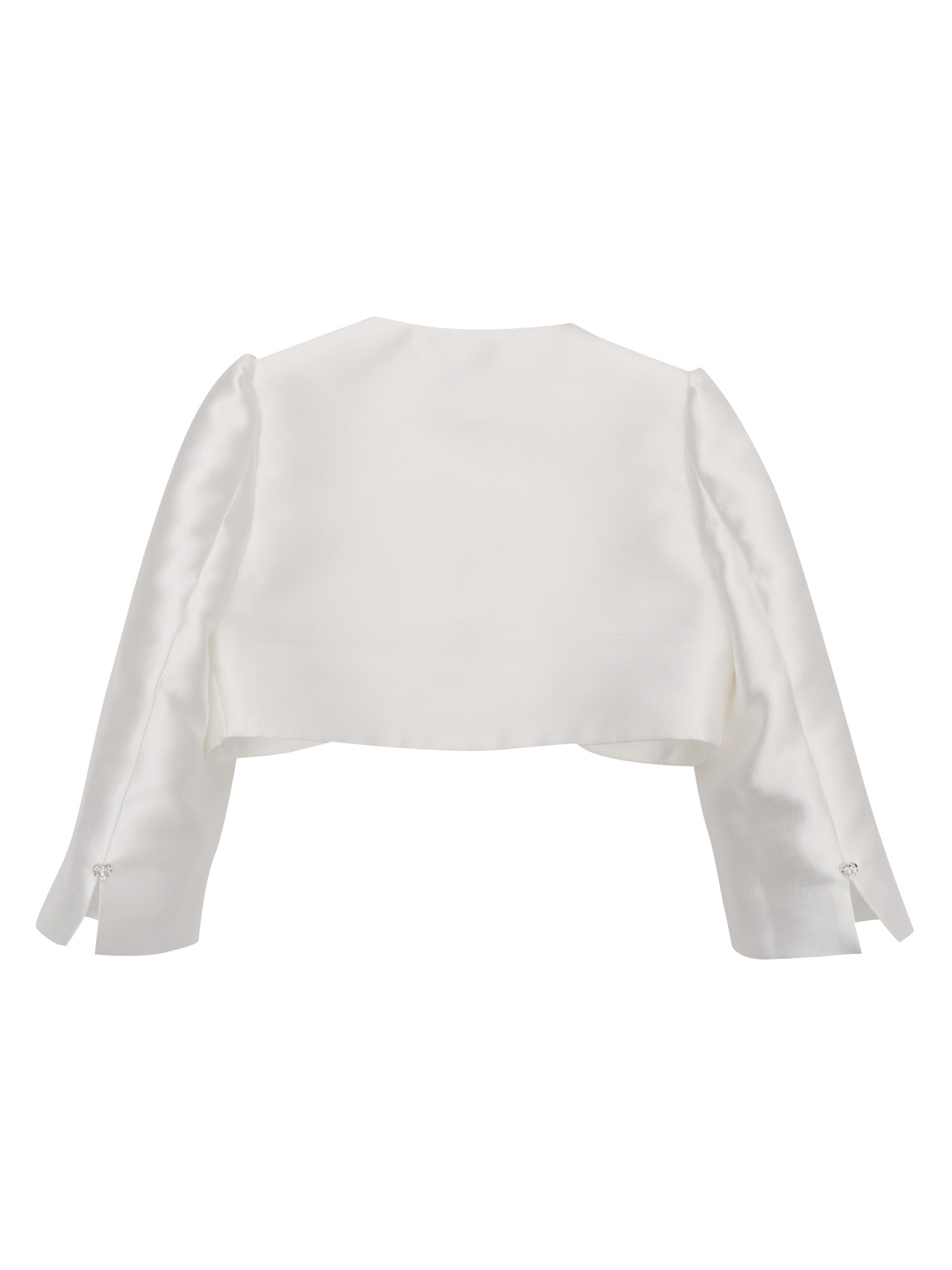 Shop Monnalisa Elegant Girls Jacket In White