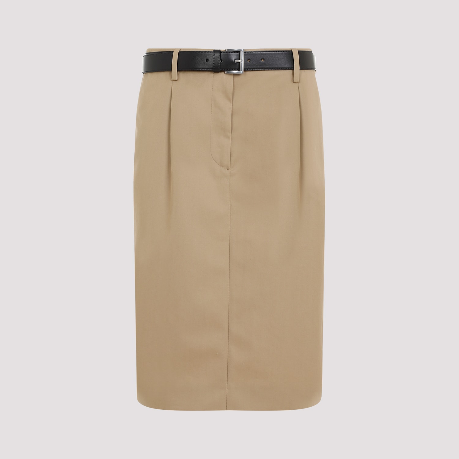 Prada Brown Rope Cotton Skirt In Corda