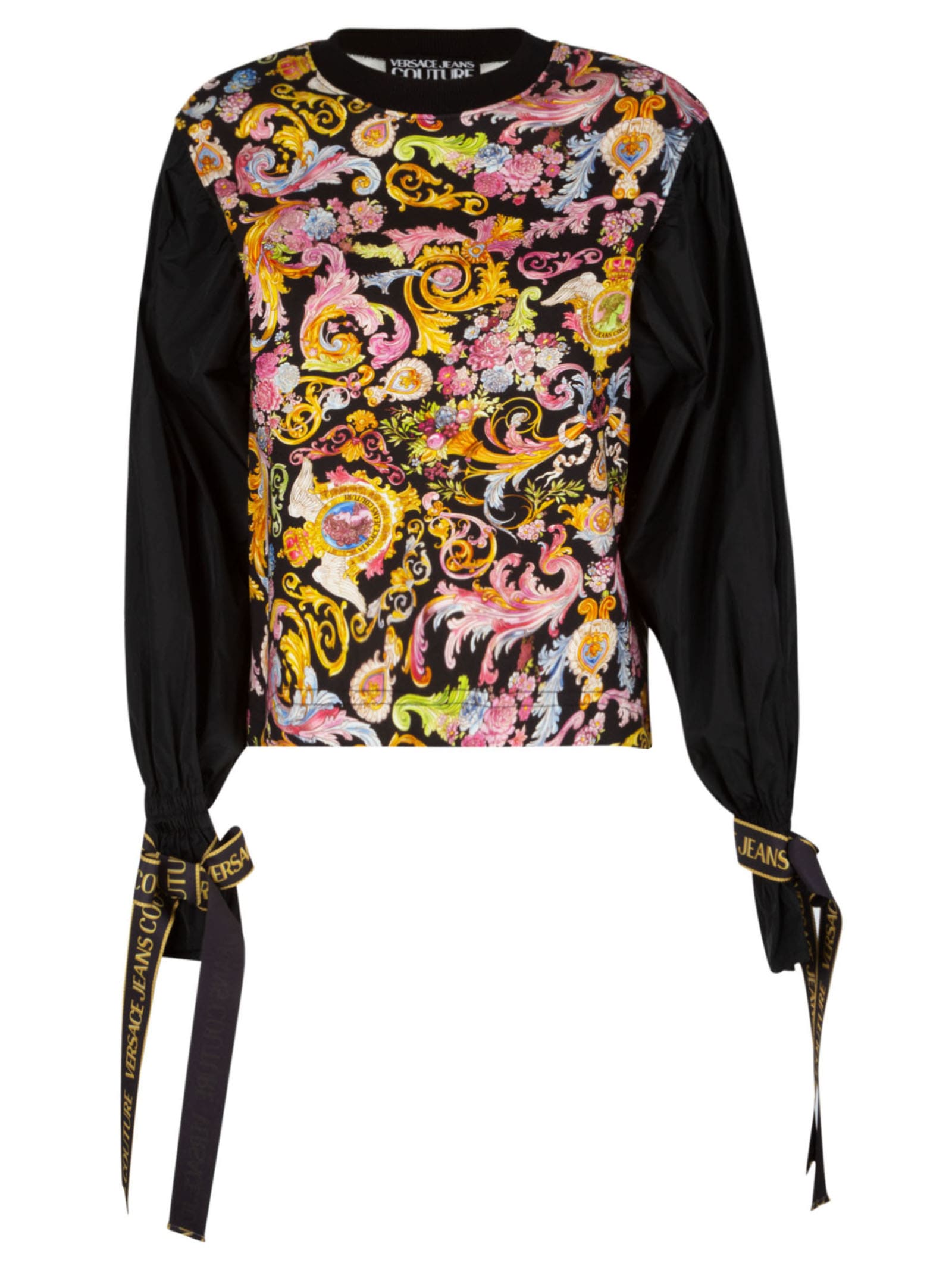 Versace Jeans Couture Balloon-sleeved Printed Blouse