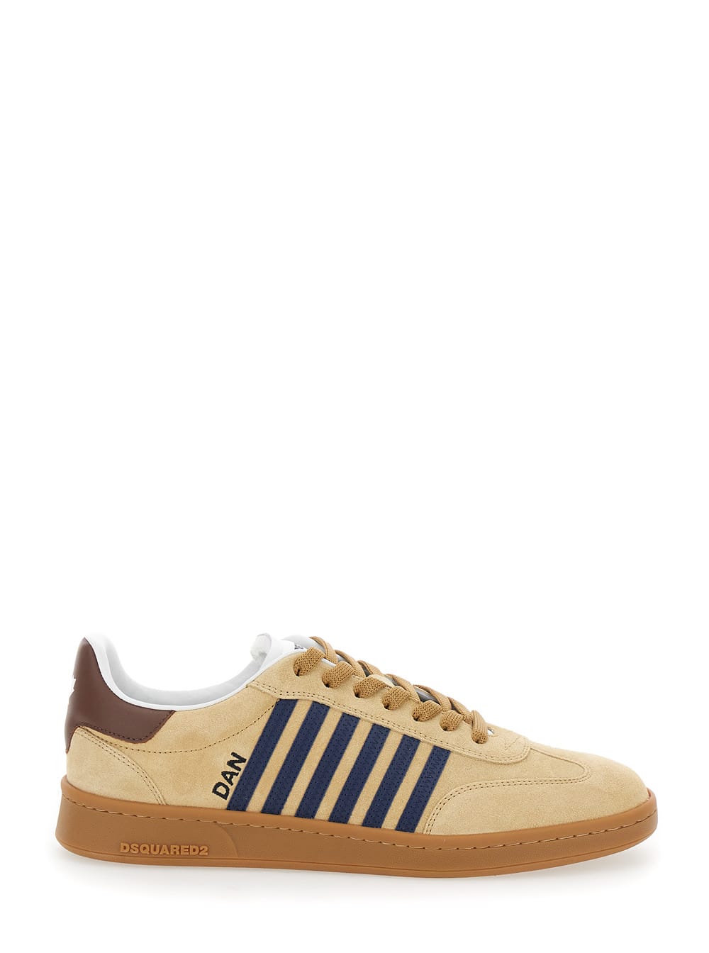 Shop Dsquared2 Sneakers Crosta+vitello In Brown