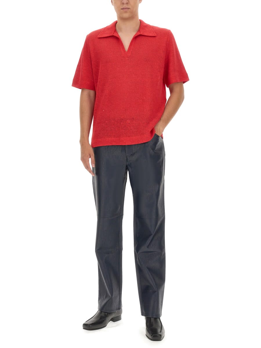 Séfr V-neck T-shirt In Red