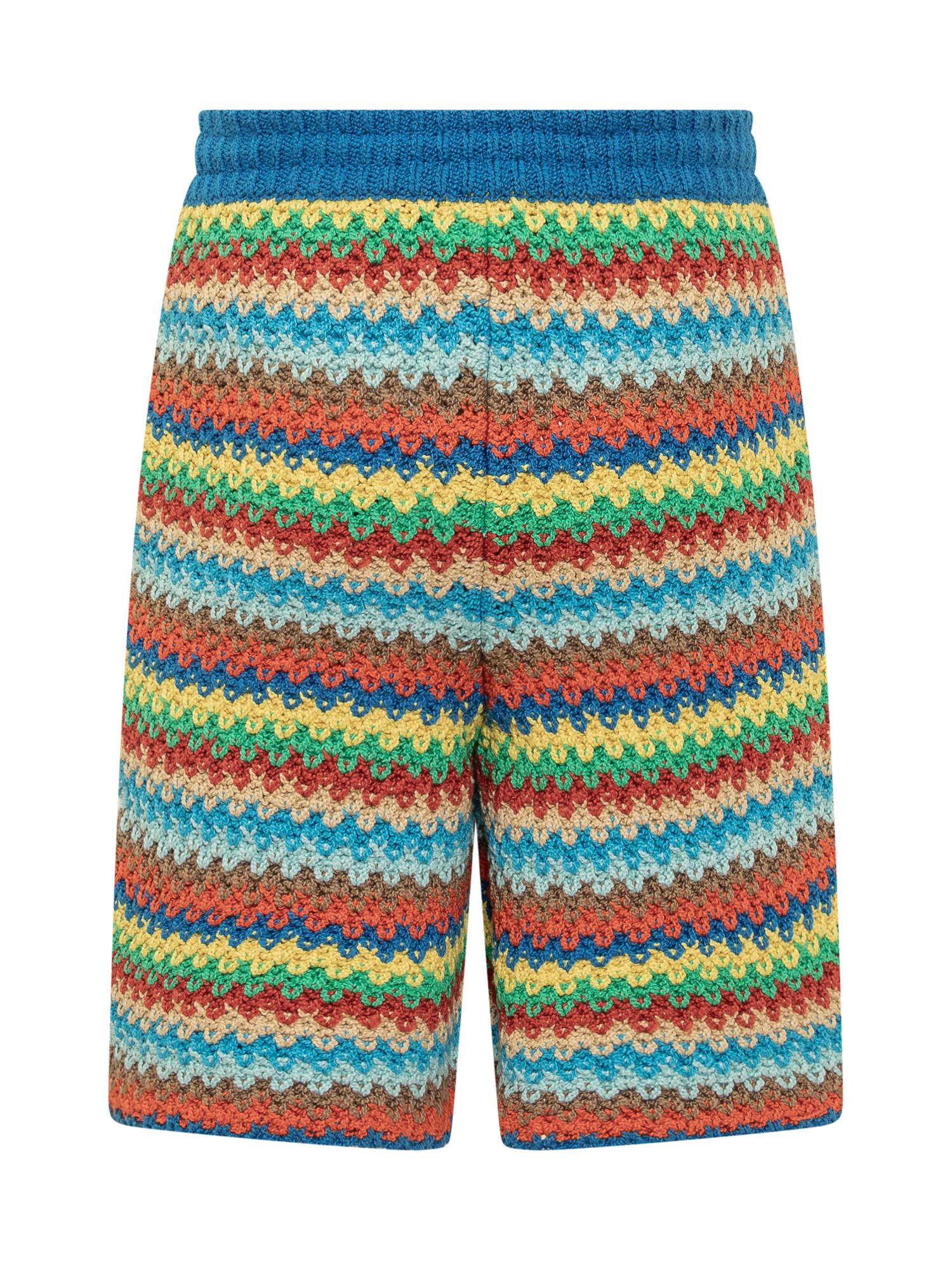 Shop Alanui Knitted Shorts In Multicolor
