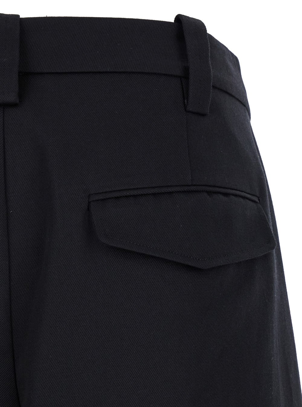 Shop Apc Renato Black Pants With Pences In Cotton And Linen Man