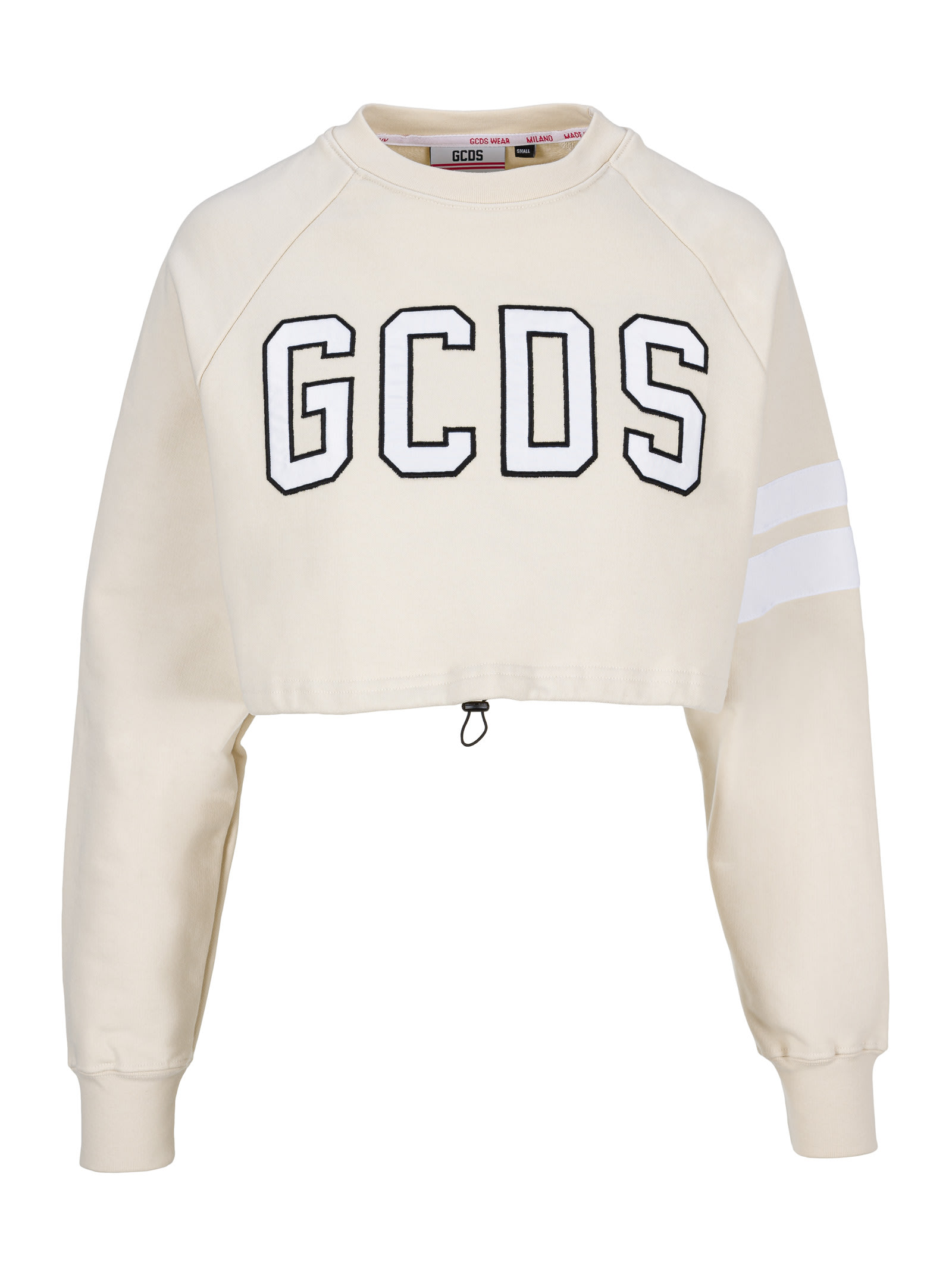 GCDS GCDS CROP TOP LOGO SWEATER,CC94W020605C57