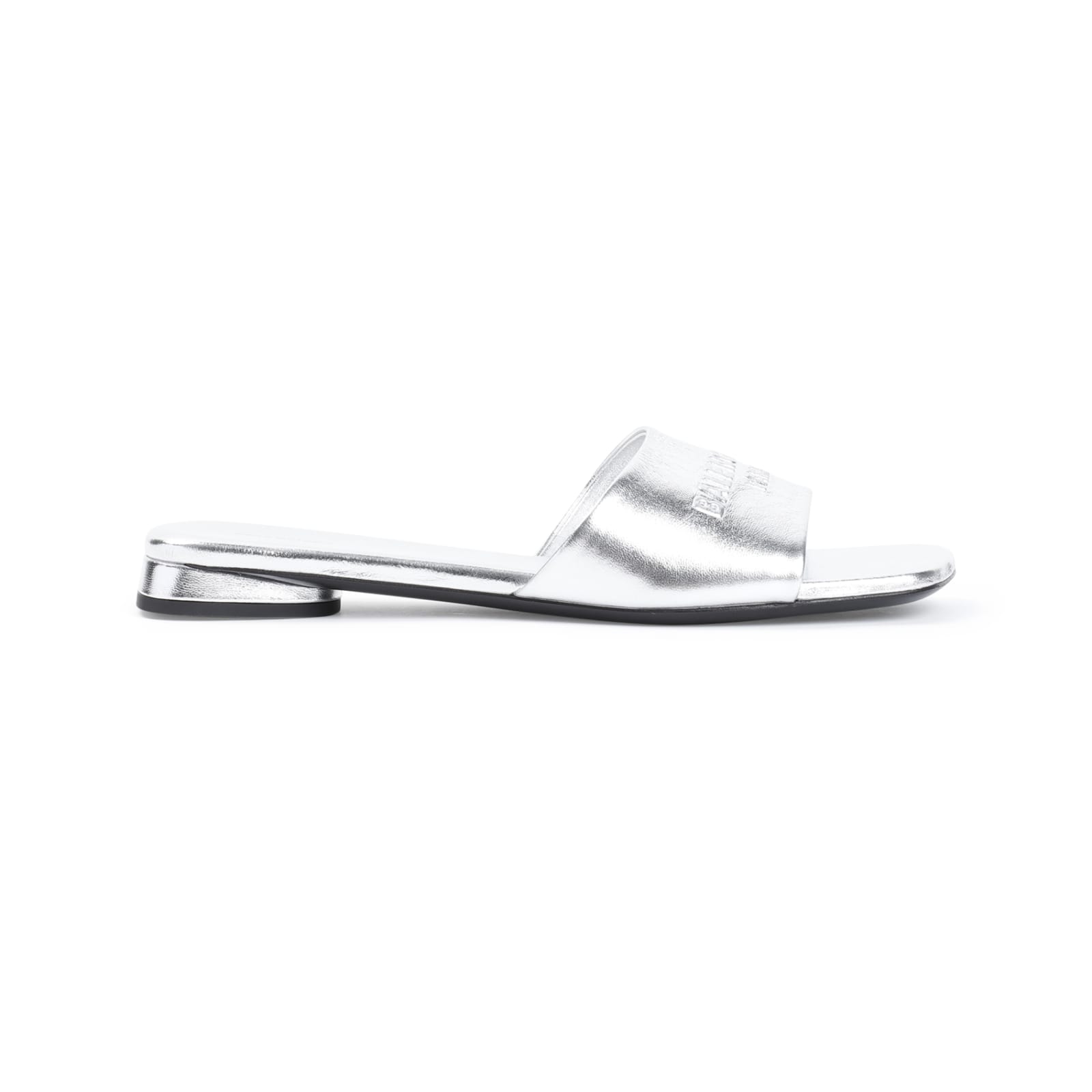 Shop Balenciaga Dutyfree Sandals In Silver