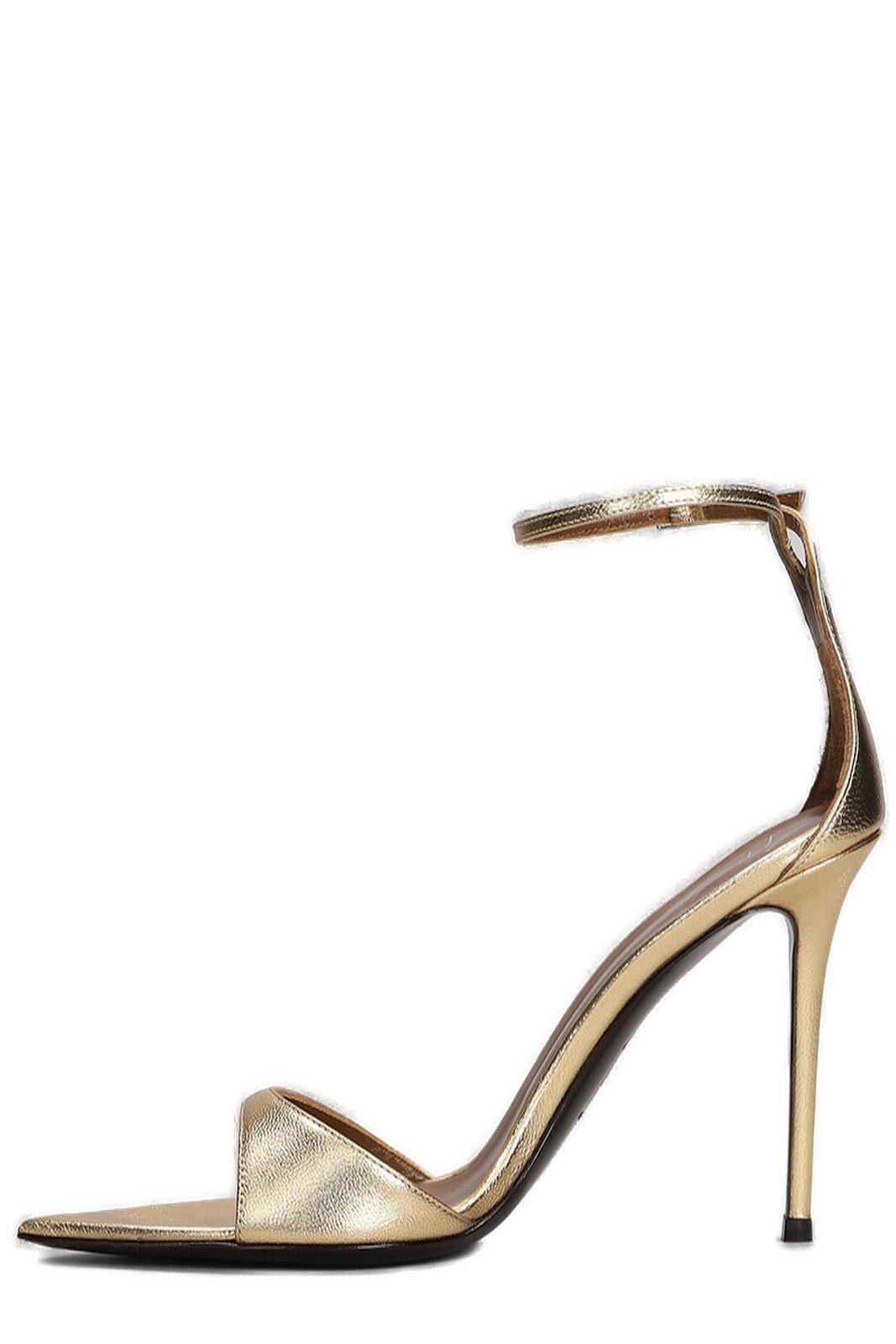 Giuseppe Zanotti Kanda Pointed Toe Sandals In Animal Print
