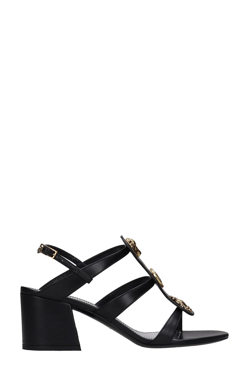 GIVENCHY CHARY SANDAL SANDALS IN BLACK LEATHER,11332589