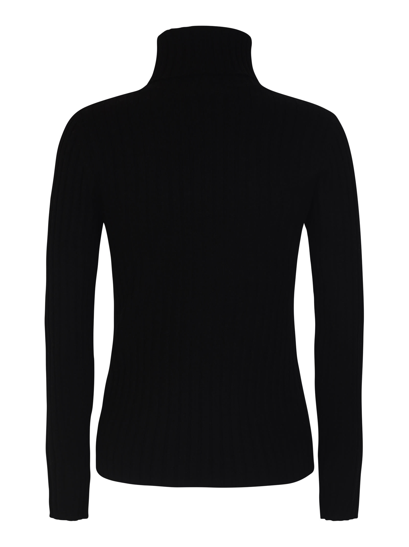 Shop Verybusy Regular Fit Roll-neck Pullover In Black