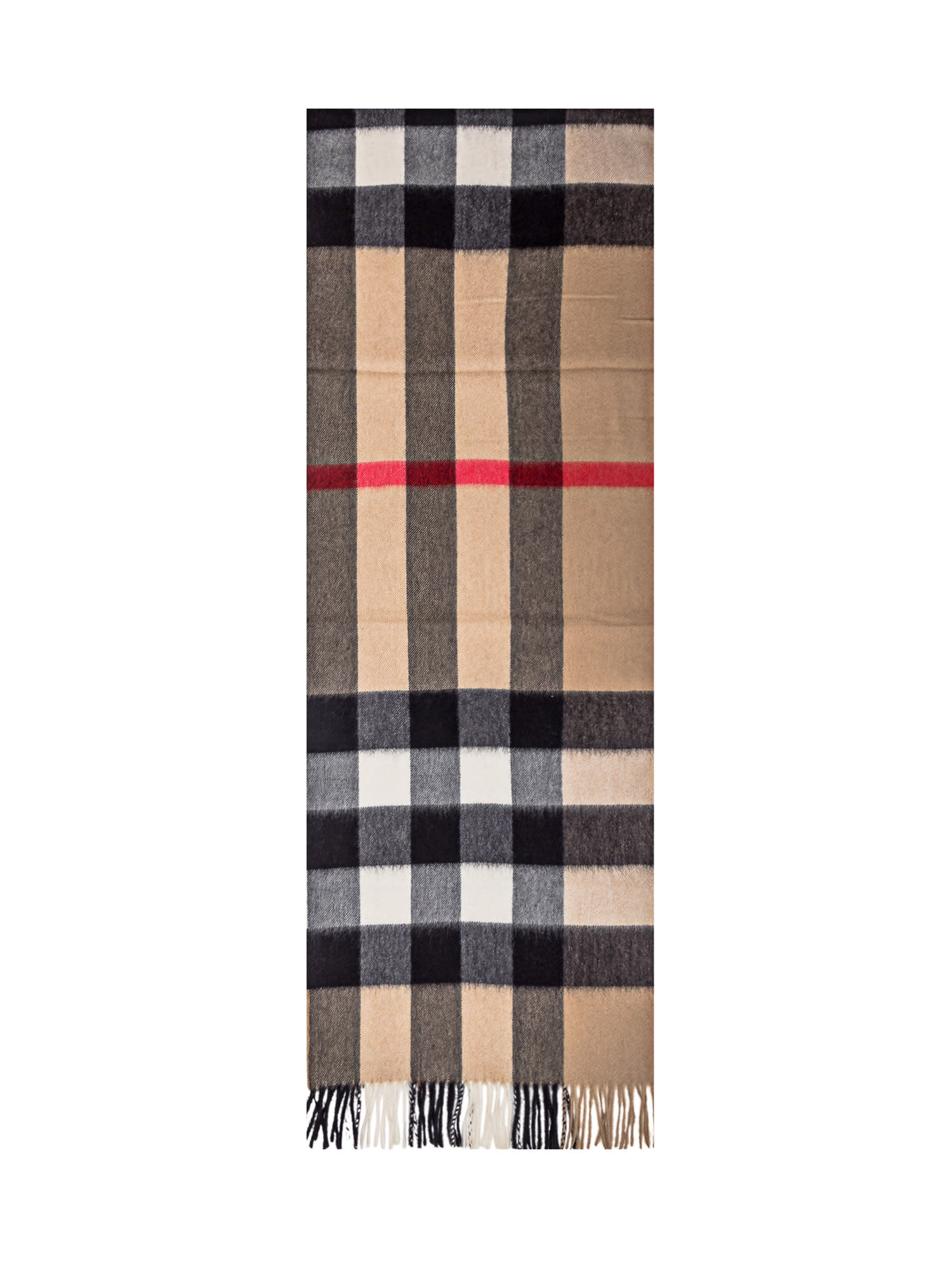 Shop Burberry Tartan Scarf In A7026