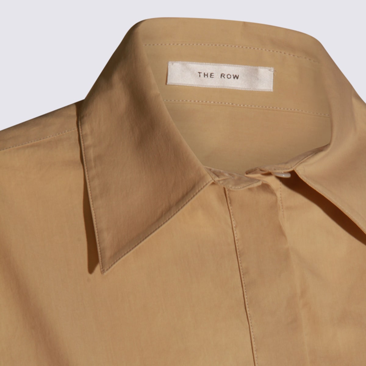 The Row Sand Cotton Shirt In Sand