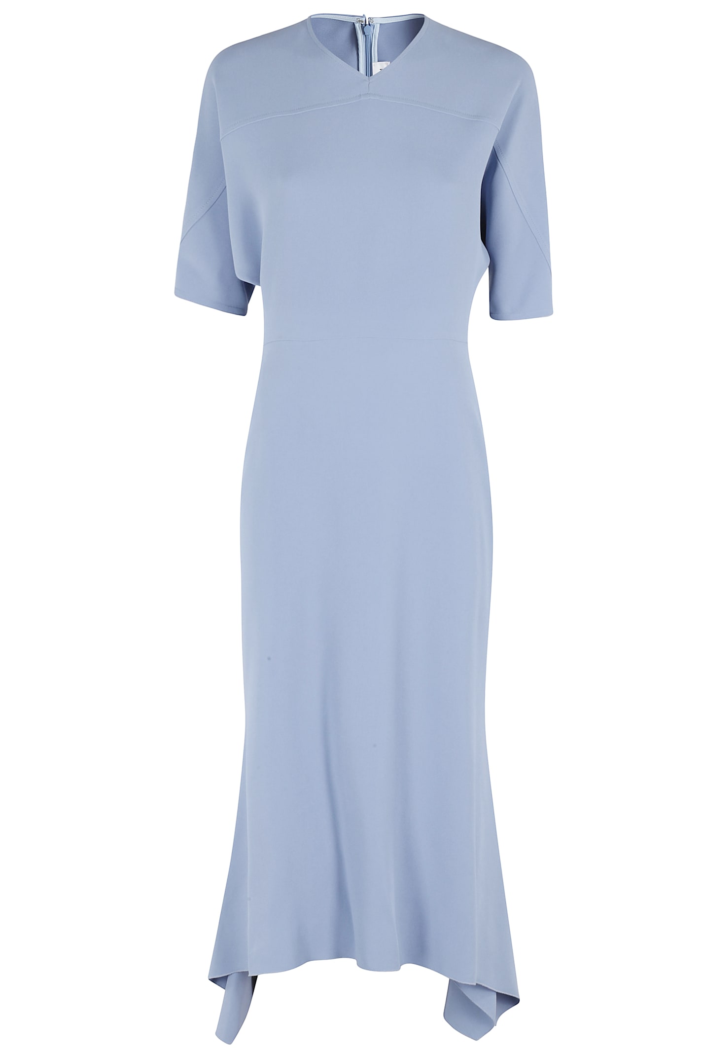 Drop Sleeve Kick Midi Dress