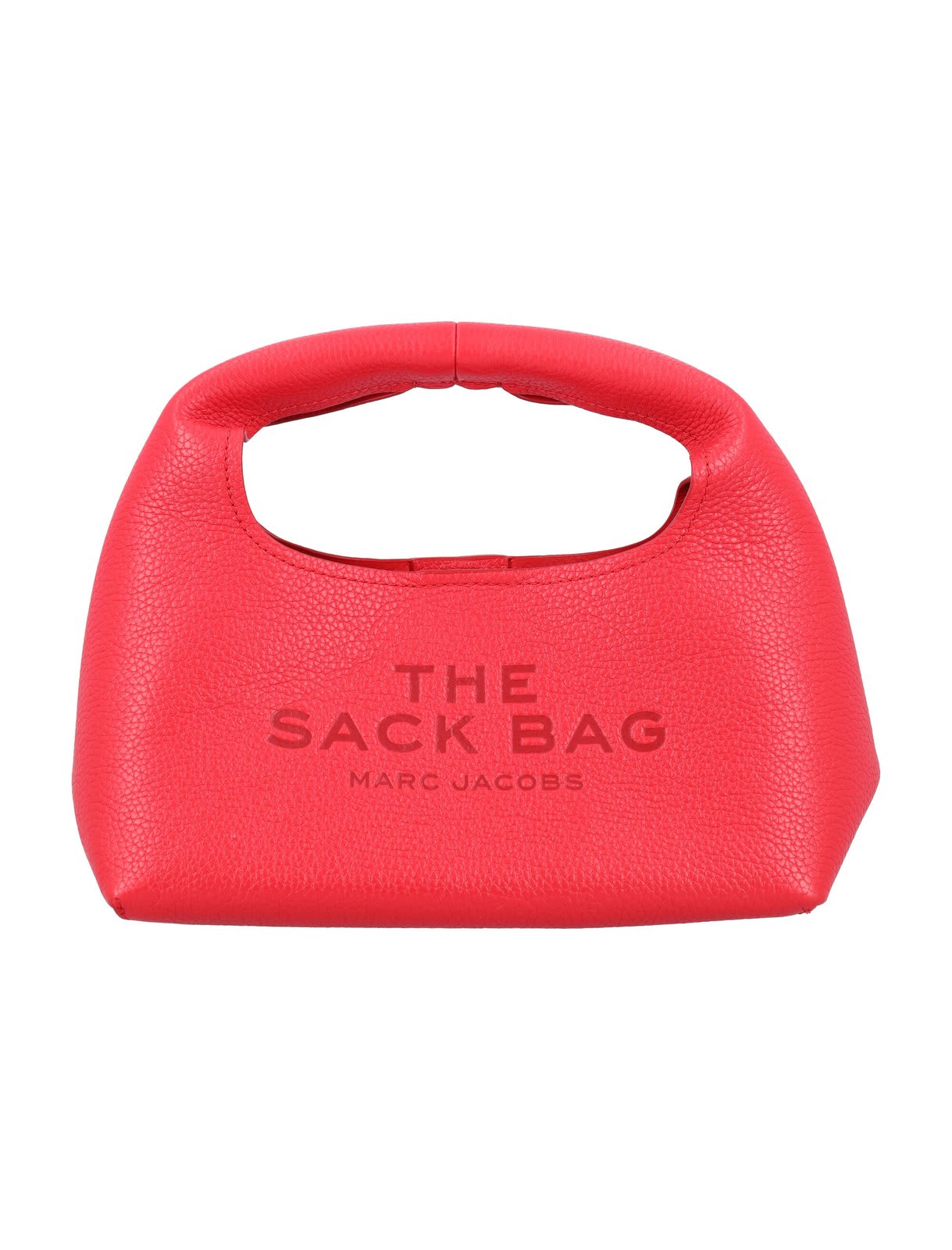 Shop Marc Jacobs Logo Debossed Mini Top Handle Bag In Red