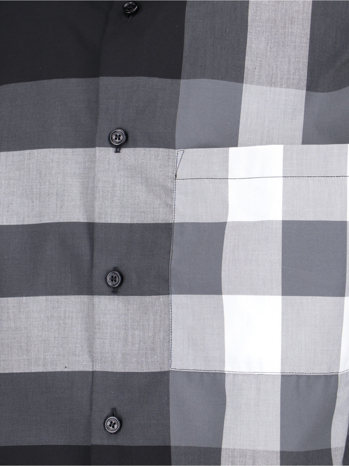 Burberry Somerton Shirt In Black White And Red