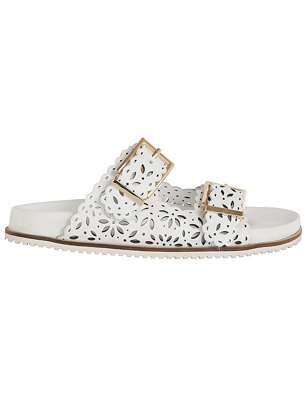 Twinset Two Straps Sandal In Optical White