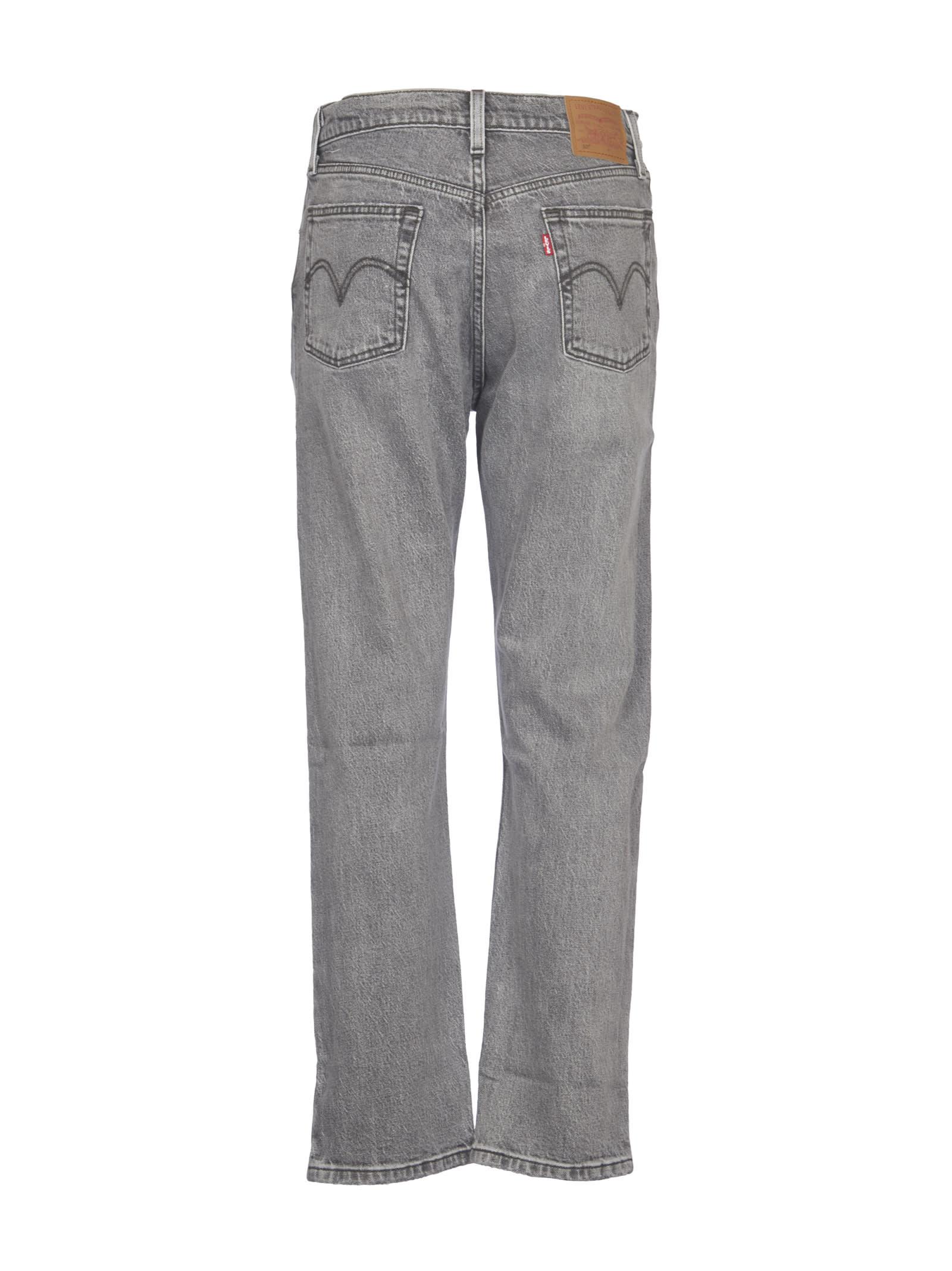 Shop Levi's Grey 501 Jeans