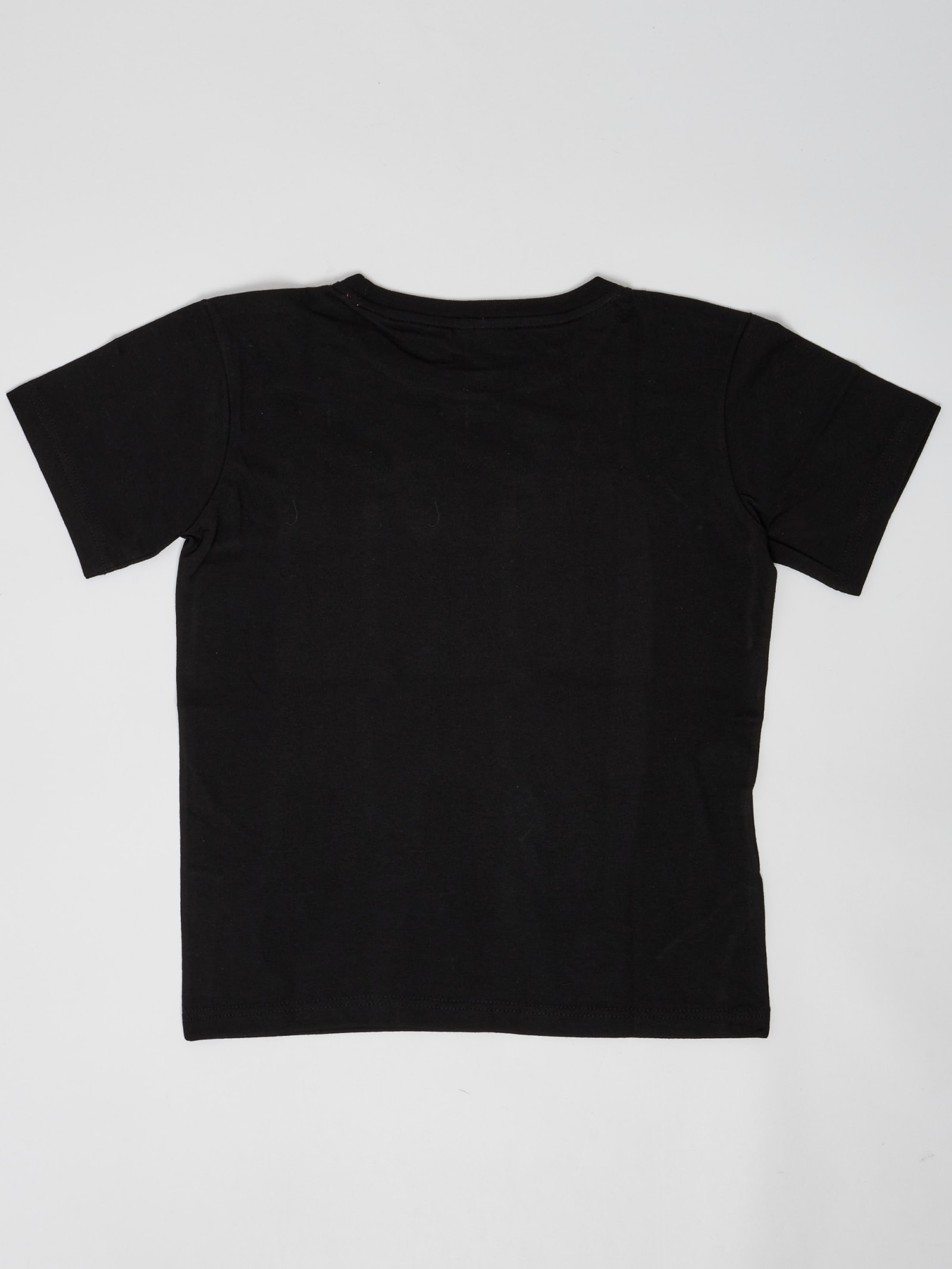 Lacoste Kids' Cotton T-shirt In Nero