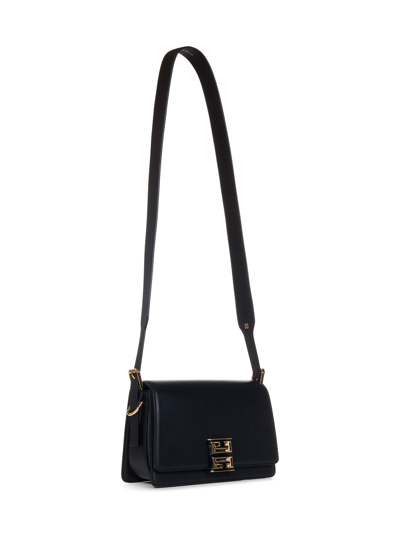 Shop Givenchy 4g Crossbody Medium Shoulder Bag In Black