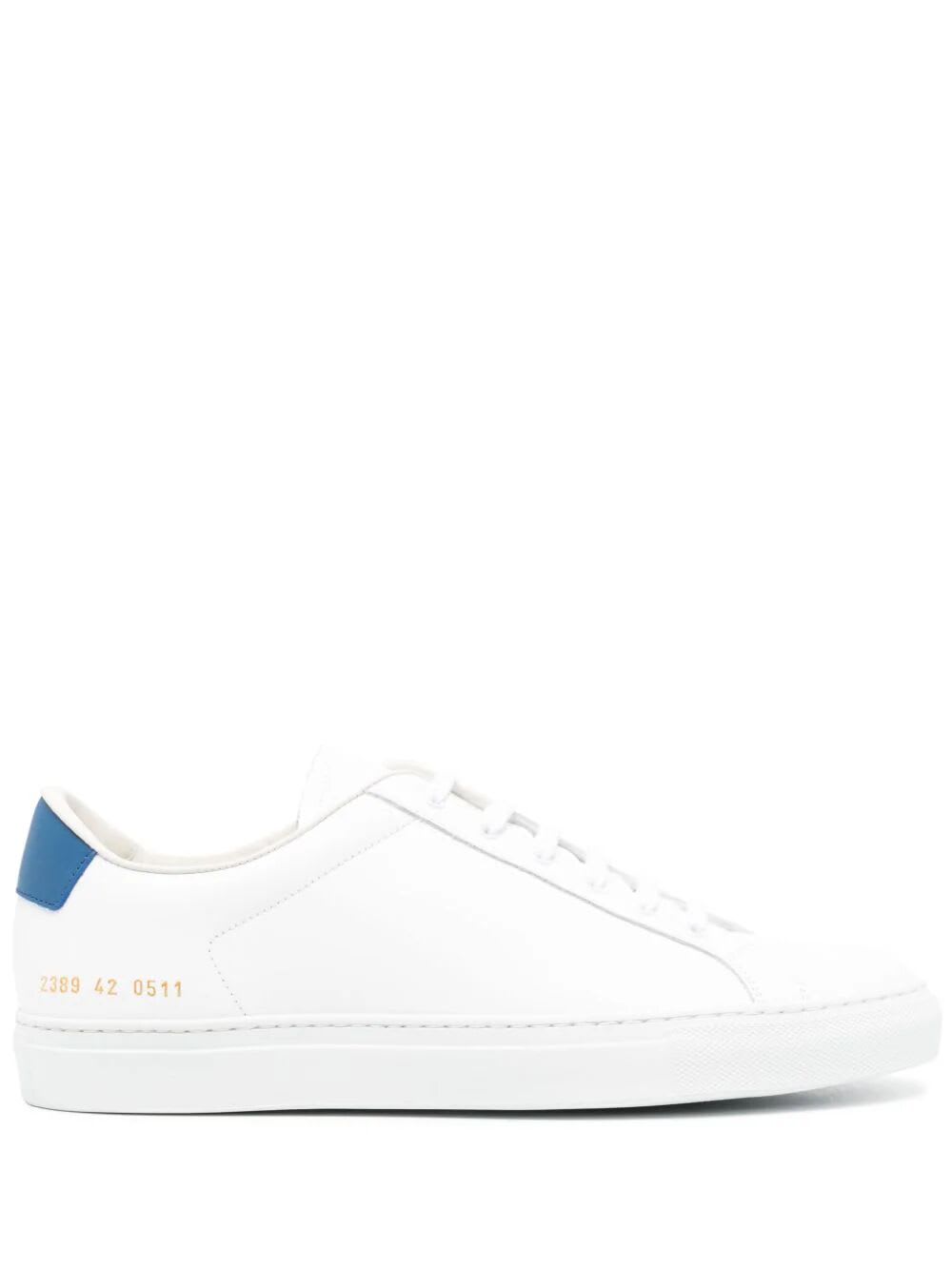 Common Projects Retro Classic Sneaker In White Blue