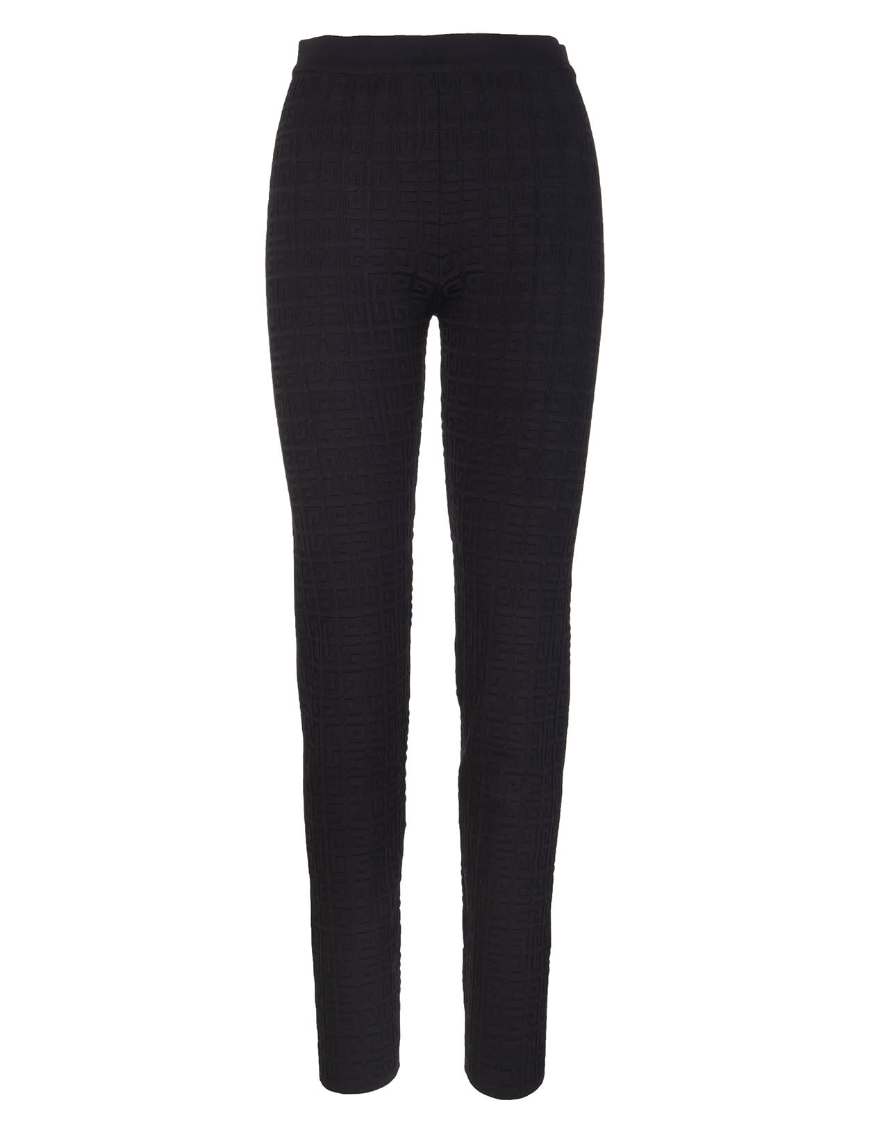 Givenchy Woman Black Knitted 4g Leggings