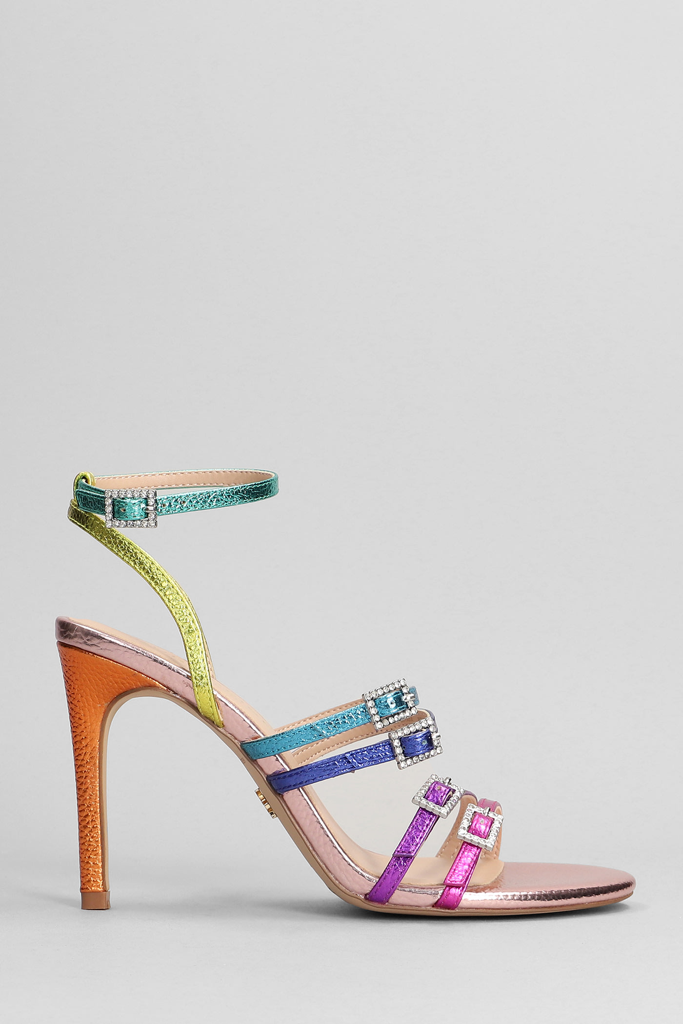Kurt Geiger Pierra Sandals In Multicolor Leather