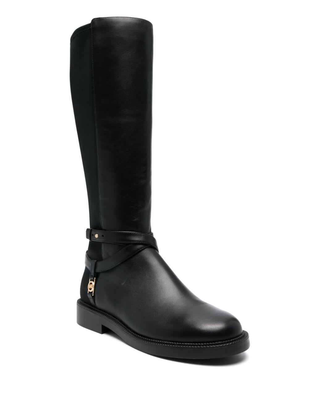 Shop Michael Michael Kors Abigail Boot In Black