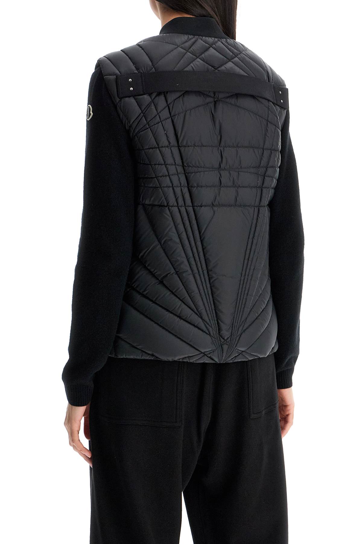 Moncler Genius Megapenta Quilted Flight Vest In Black