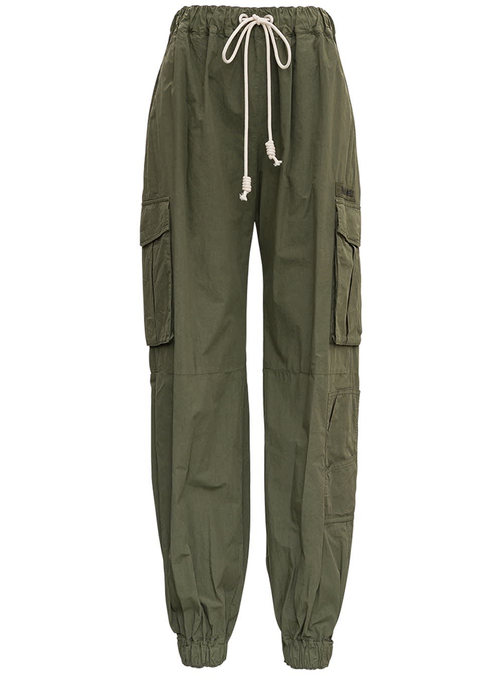 PALM ANGELS ULTRALIGHT COTTON CARGO PANTS,PWCF001S21FAB0015656