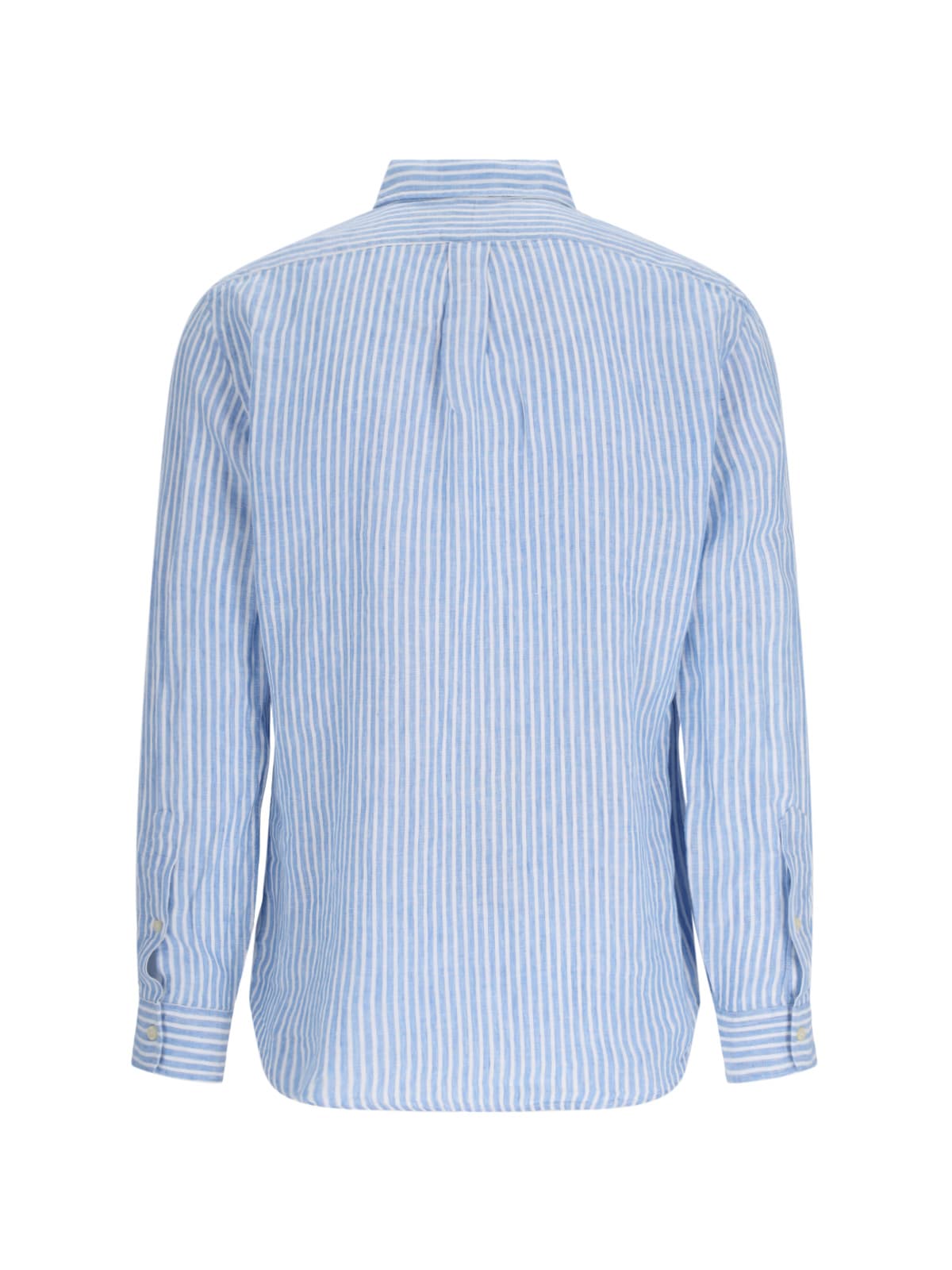 Shop Ralph Lauren Logo Shirt In 5137a Blue/white