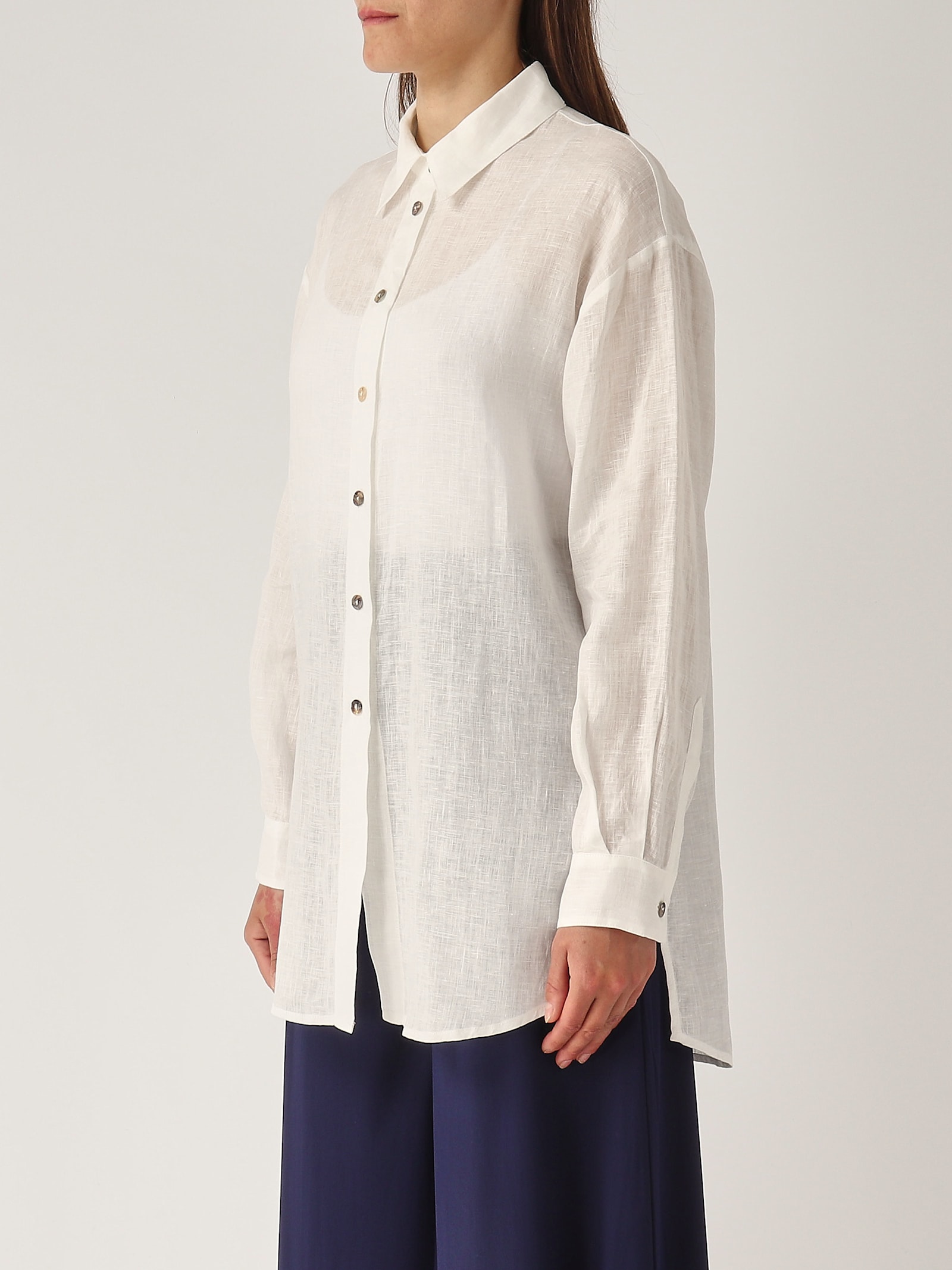 Maliparmi Camicia Summer Linen Shirt In Neutral