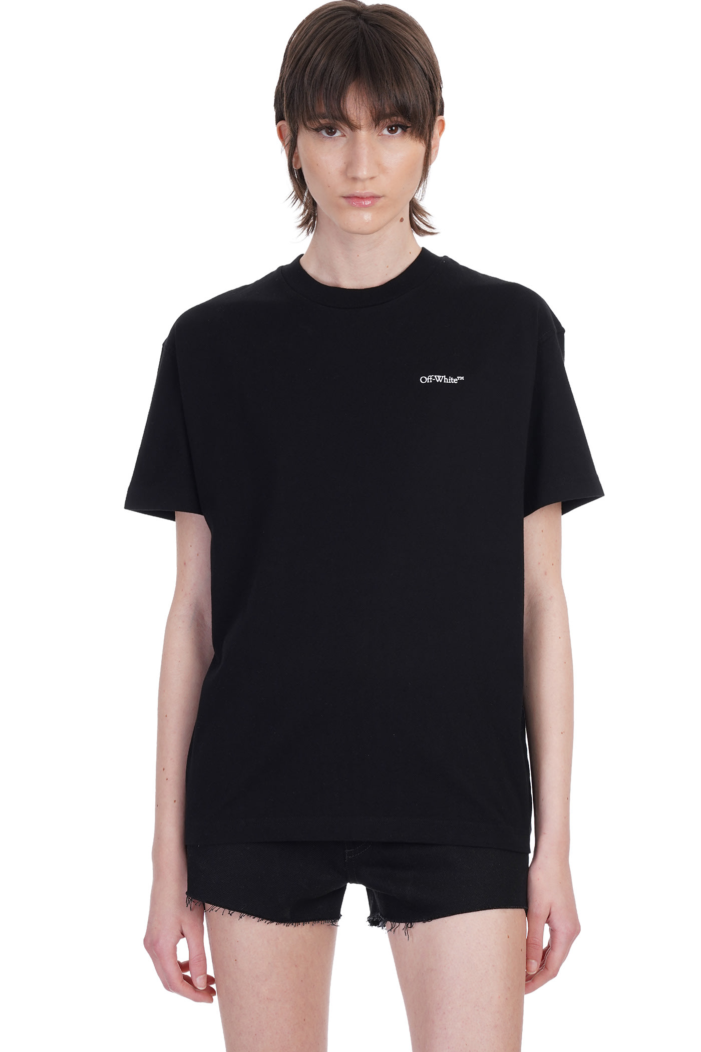 Off-White T-shirt In Black Cotton