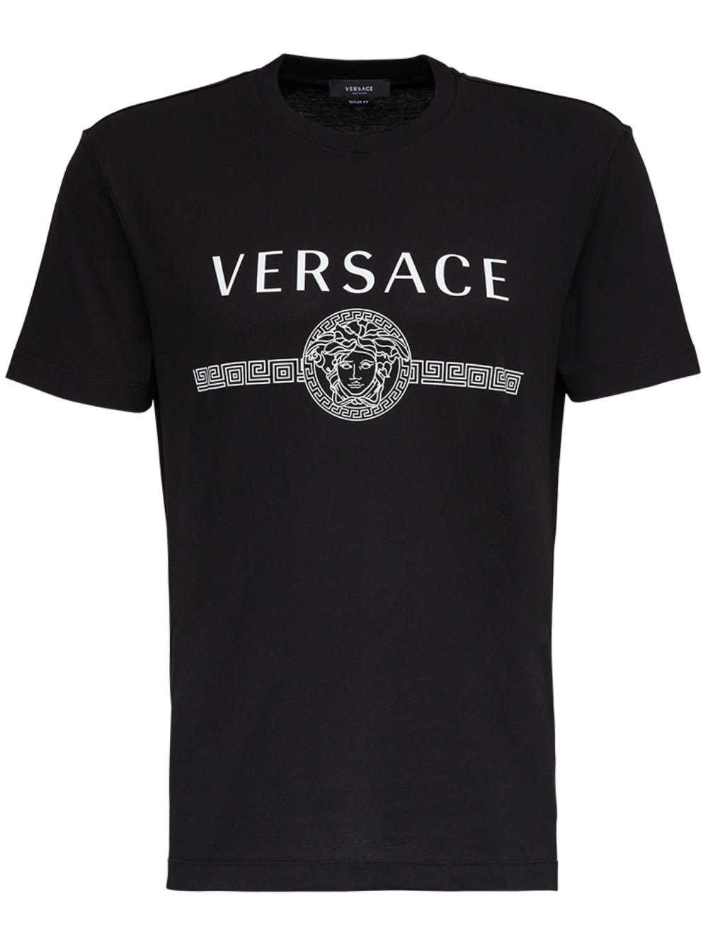Versace Cotton T-shirt With Logo Print