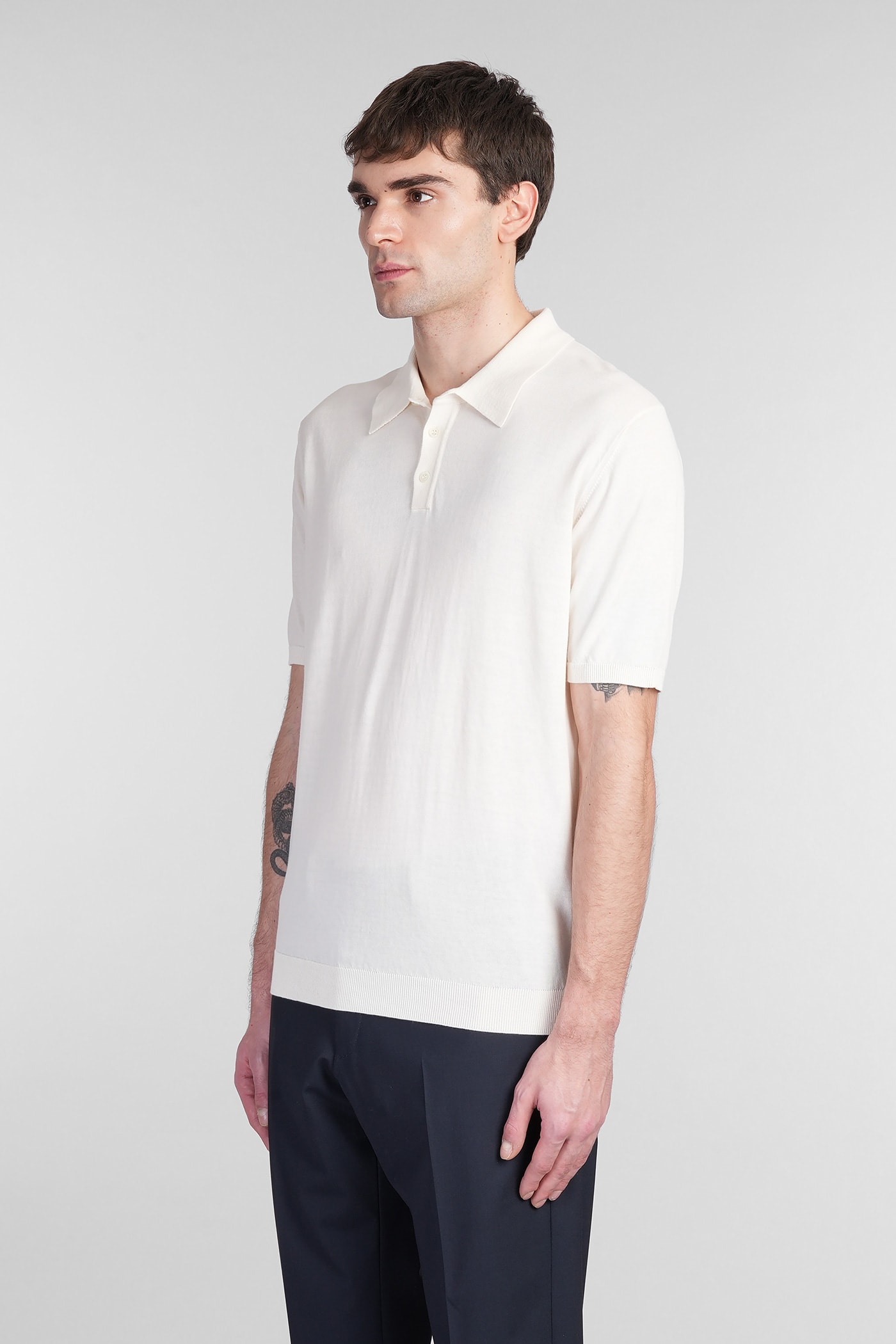 Roberto Collina Basic Polo T-shirt In Beige