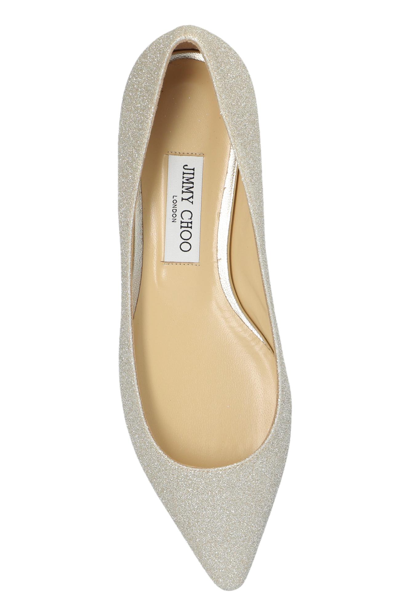 Shop Jimmy Choo Ballerinas Romy In Metallic