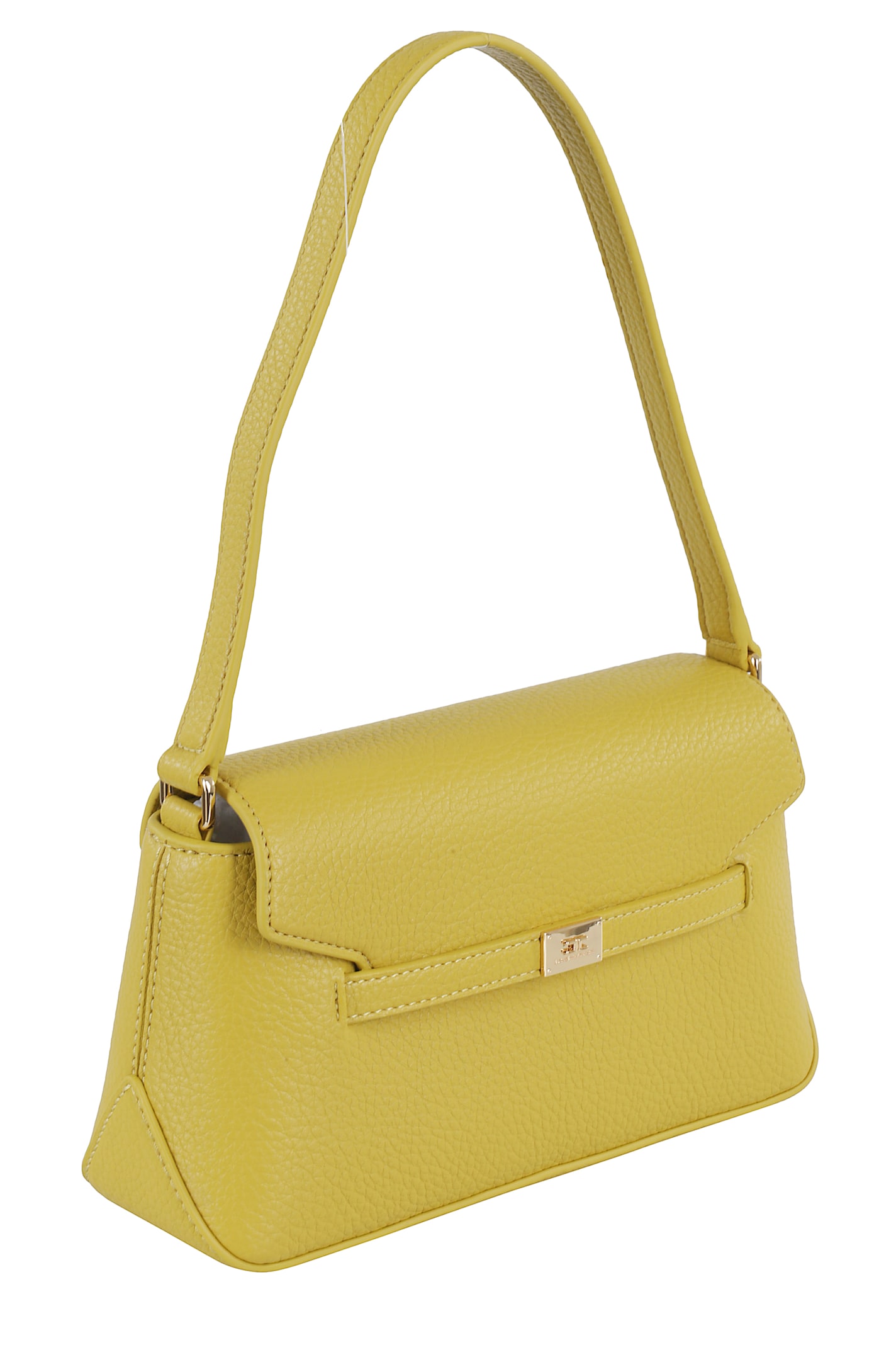Shop Elisabetta Franchi Shoulder Bag In Curry