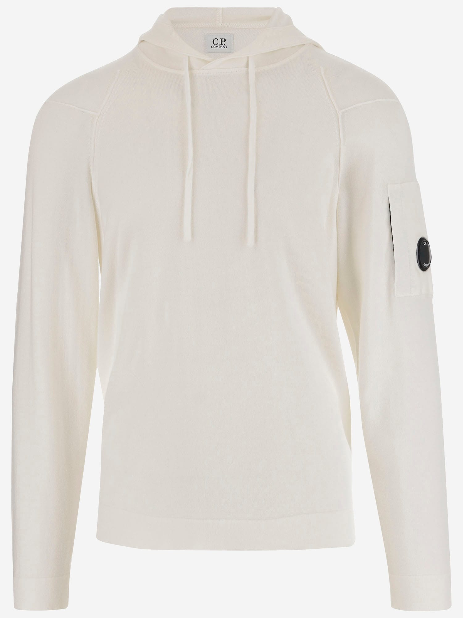 C. P. Company White Cotton Sweatshirt