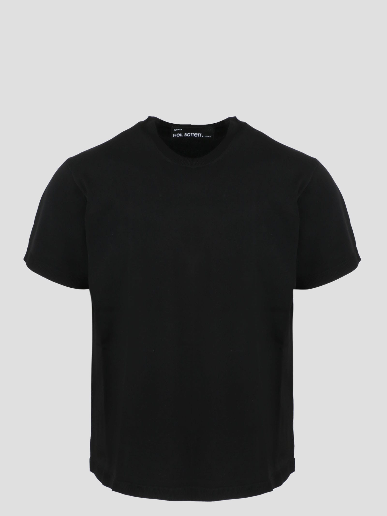 Neil Barrett Tecno Knit T-shirt With Contrast Hem & Sleeve