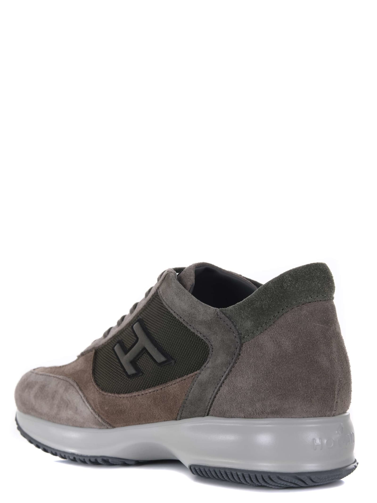 Shop Hogan Sneakers Interactive In Tortora/fango